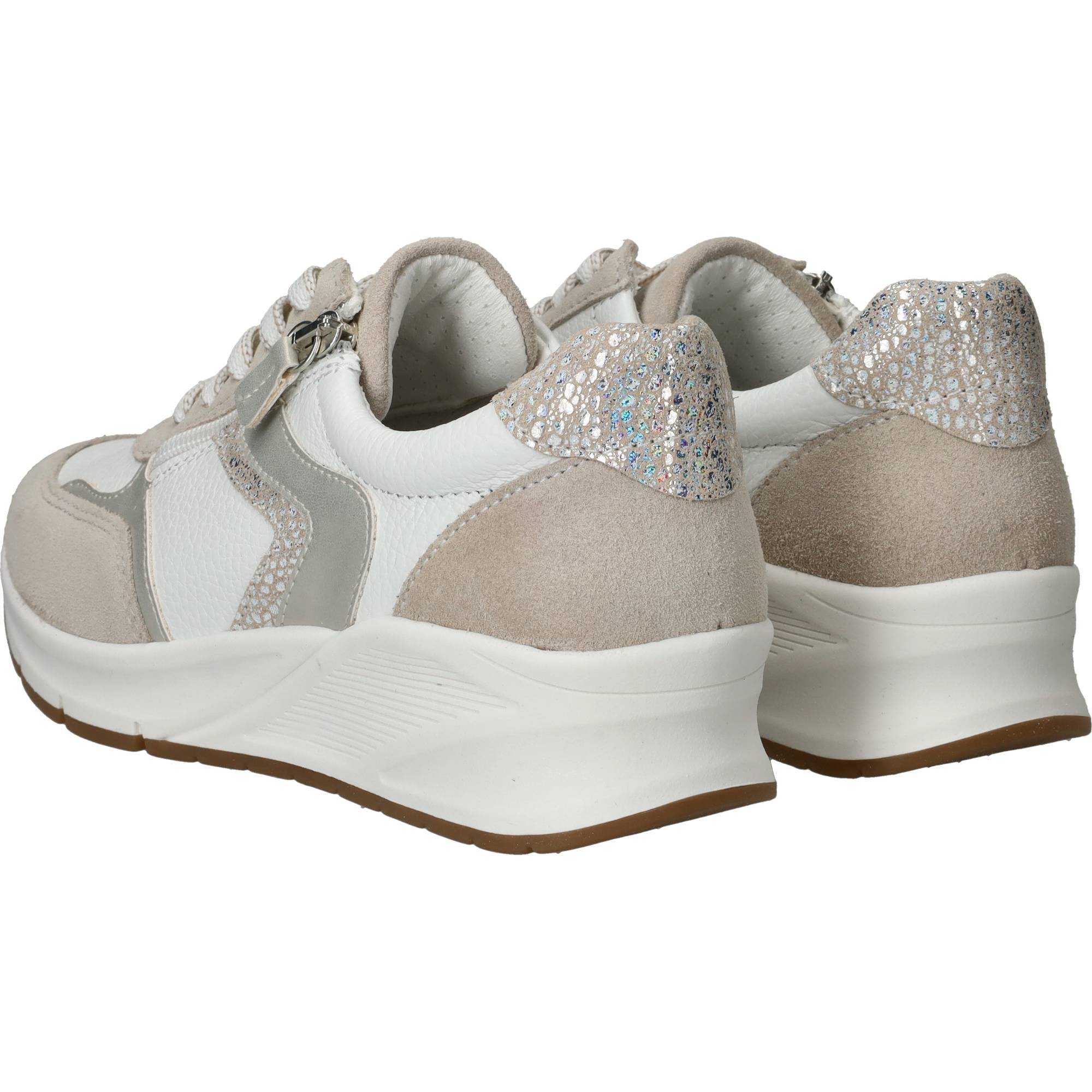 Sens Sneakers Dames Beige, sneaker voor dames – foto 3