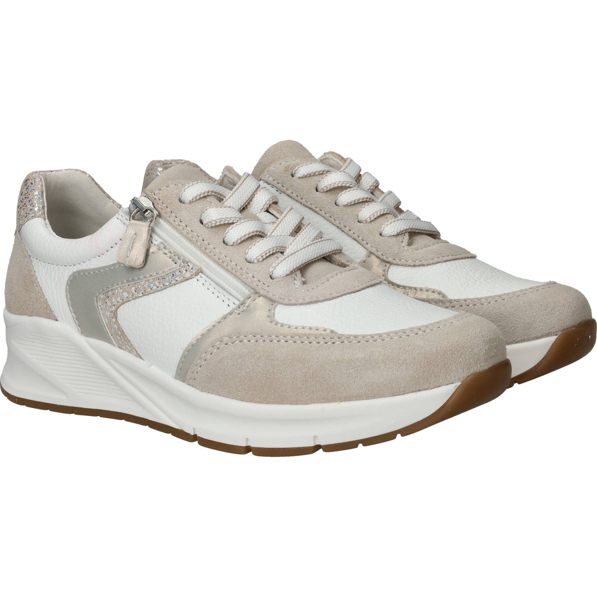 Sens Sneakers Dames Beige, sneaker voor dames – foto 2