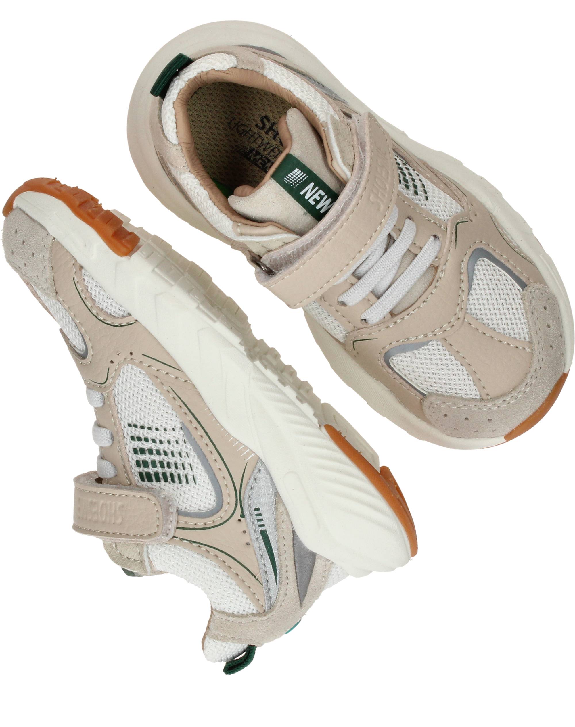 Shoesme Lightweight Sneakers Jongens Beige, sneaker voor jongens – foto 4