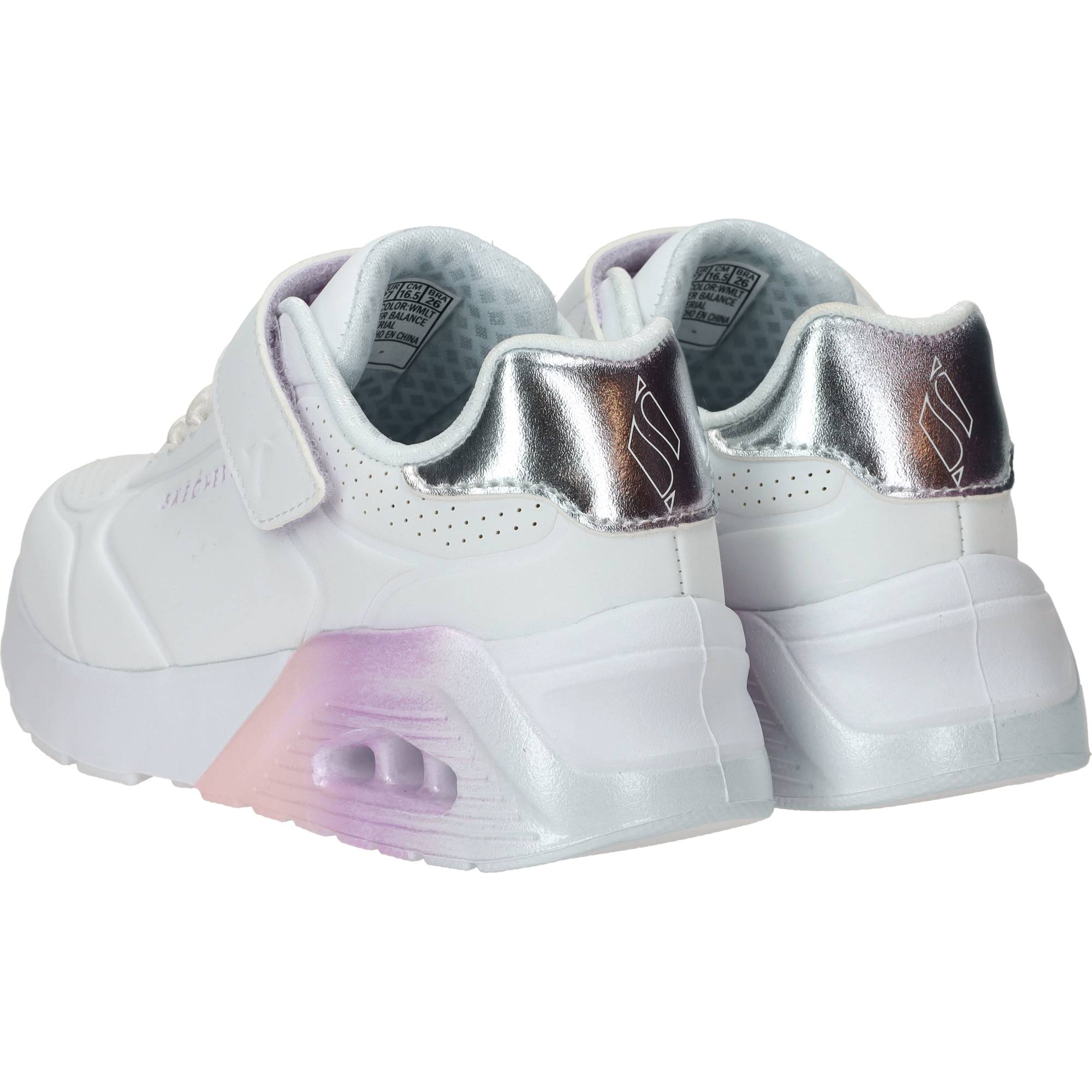Skechers Uno Lite 2.0 Vivid Metallic Sneakers Meisjes Wit – foto 2