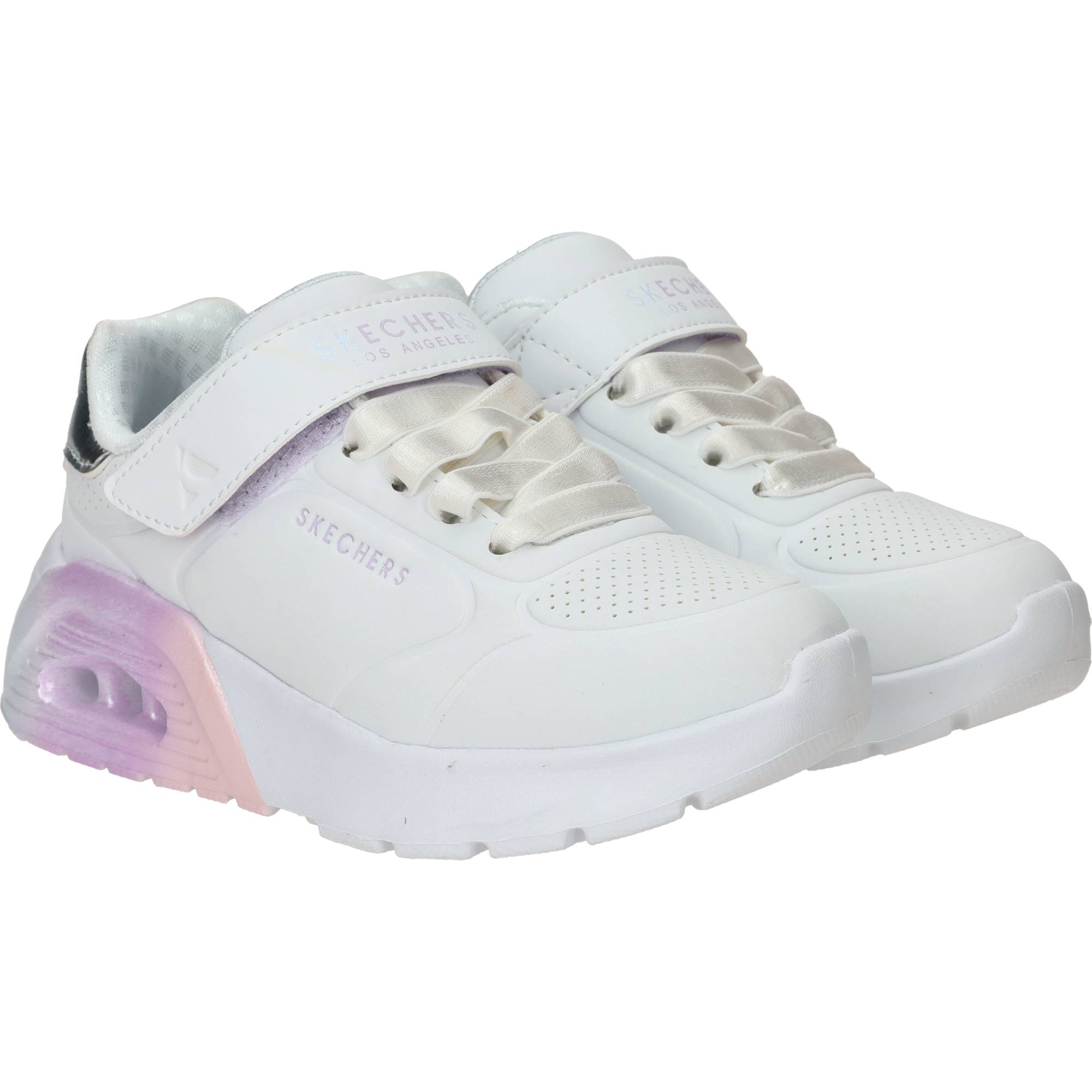 Skechers Uno Lite 2.0 Vivid Metallic Sneakers Meisjes Wit