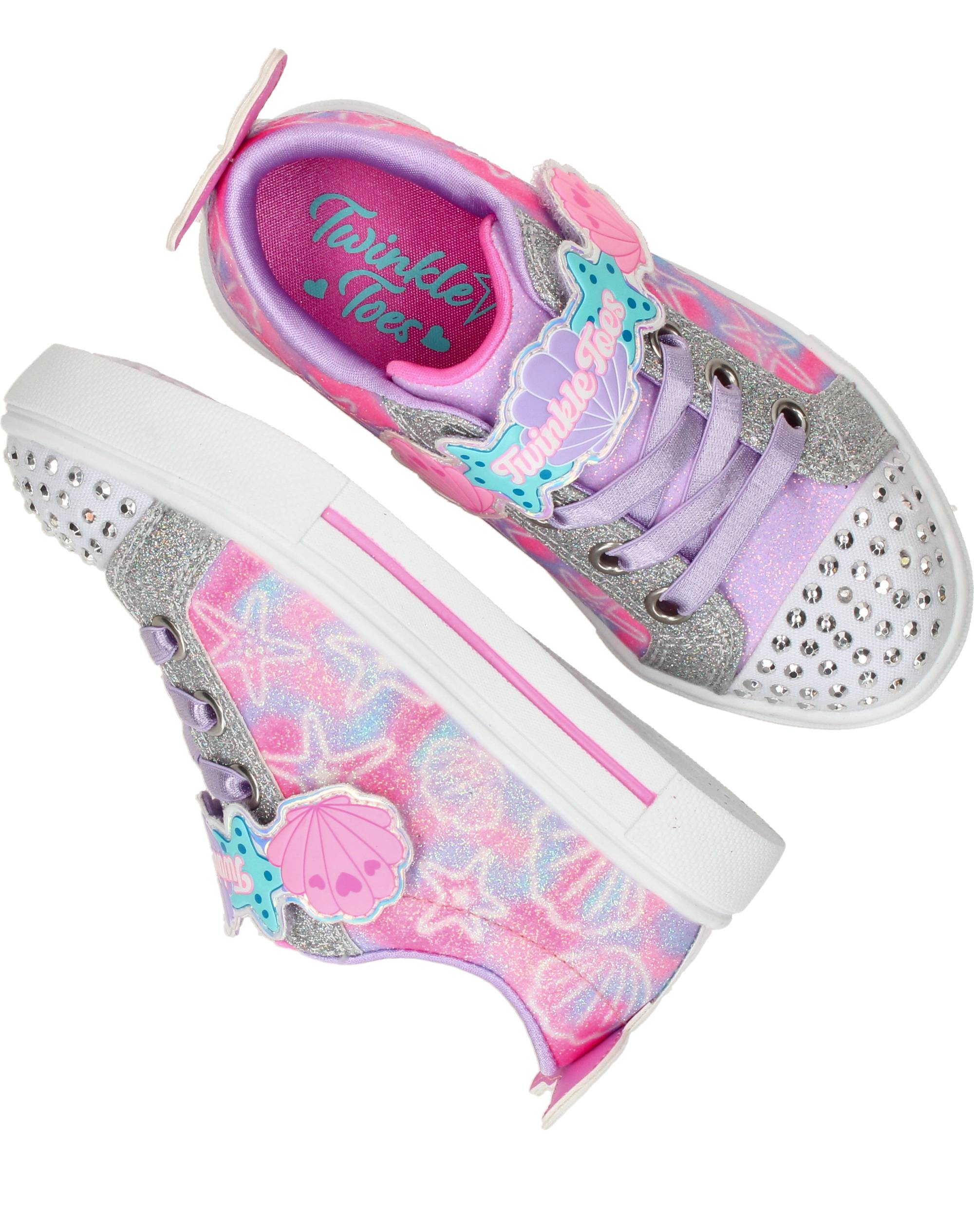 Skechers Twinkle Toes Twinkle Sparks Sneakers Meisjes Roze, sneaker voor meisjes – foto 4