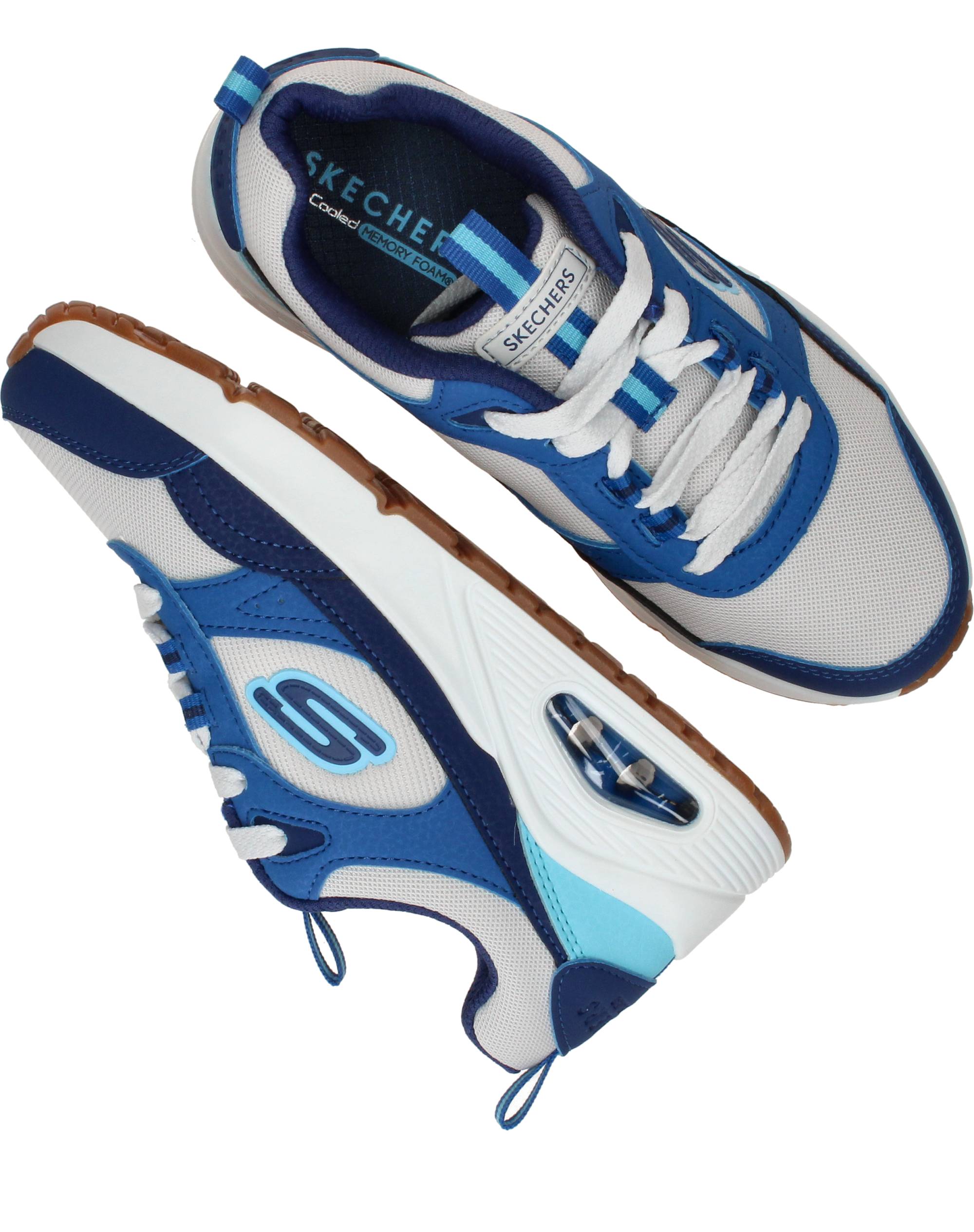 Skechers Uno Retro Groove Sneakers Jongens Blauw, sneaker voor jongens – foto 4