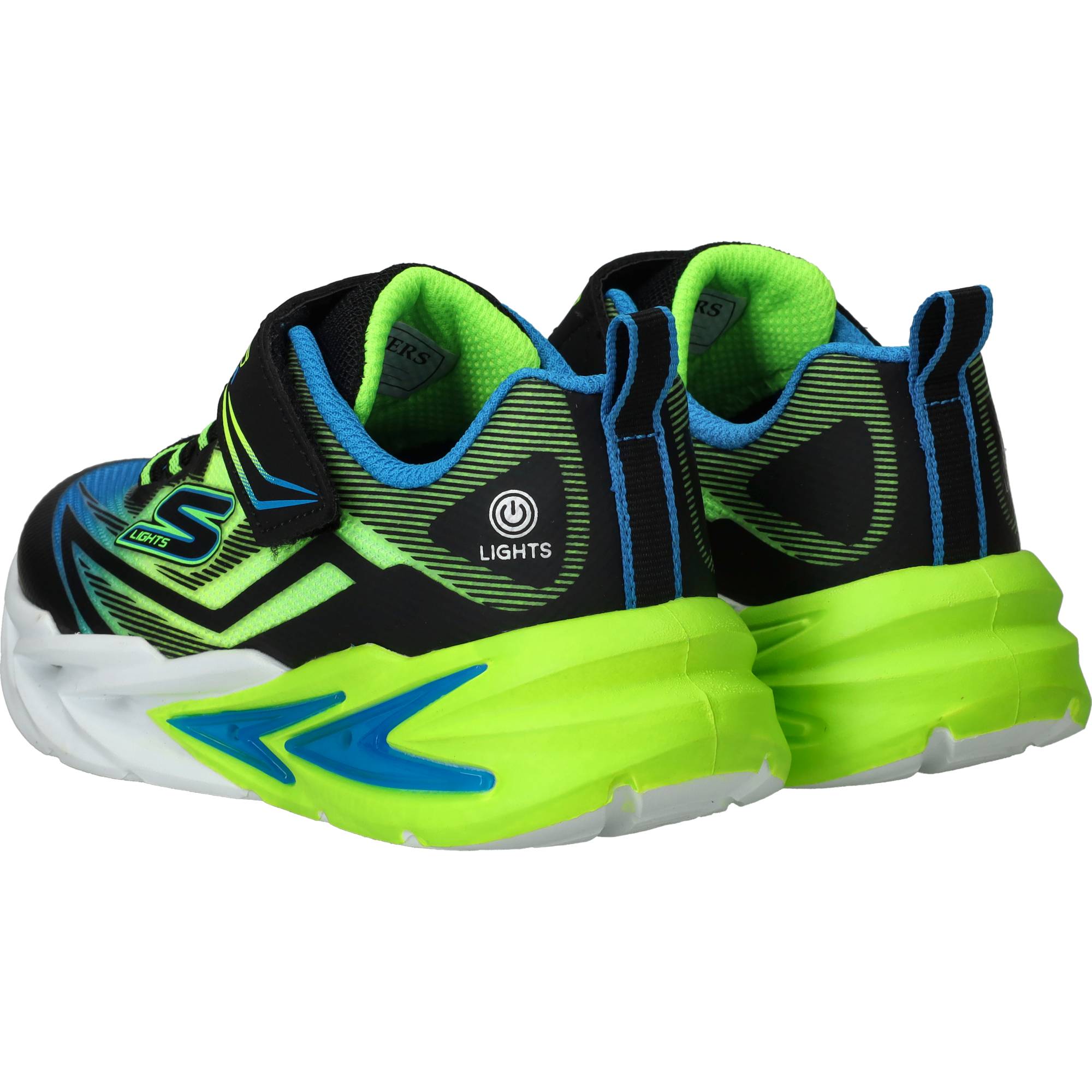 Skechers S Lights Flex Glow Ultra Sneakers Jongens Groen, sneaker voor jongens – foto 3