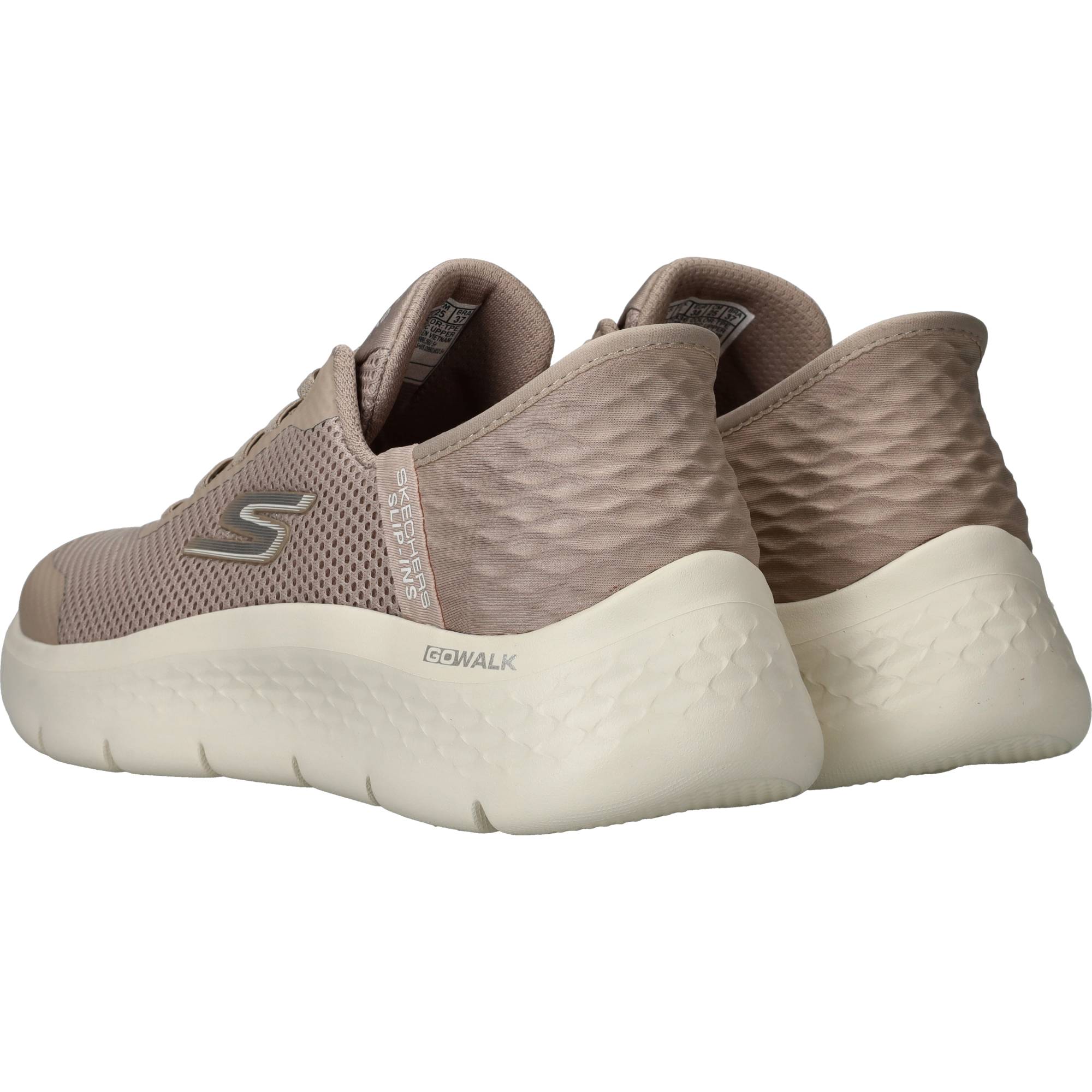 Skechers Slip-Ins Go Walk Flex Sneakers Dames Taupe, sneaker voor dames – foto 3