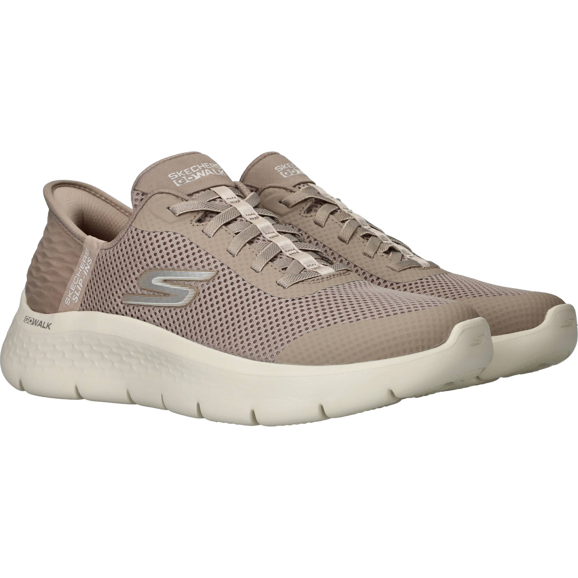 Skechers Slip-Ins Go Walk Flex Sneakers Dames Taupe, sneaker voor dames – foto 2