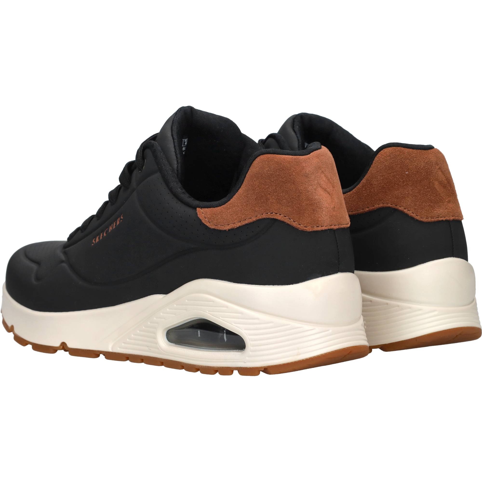 Skechers Uno Suited On Air Sneakers Heren Zwart, sneaker voor heren – foto 3