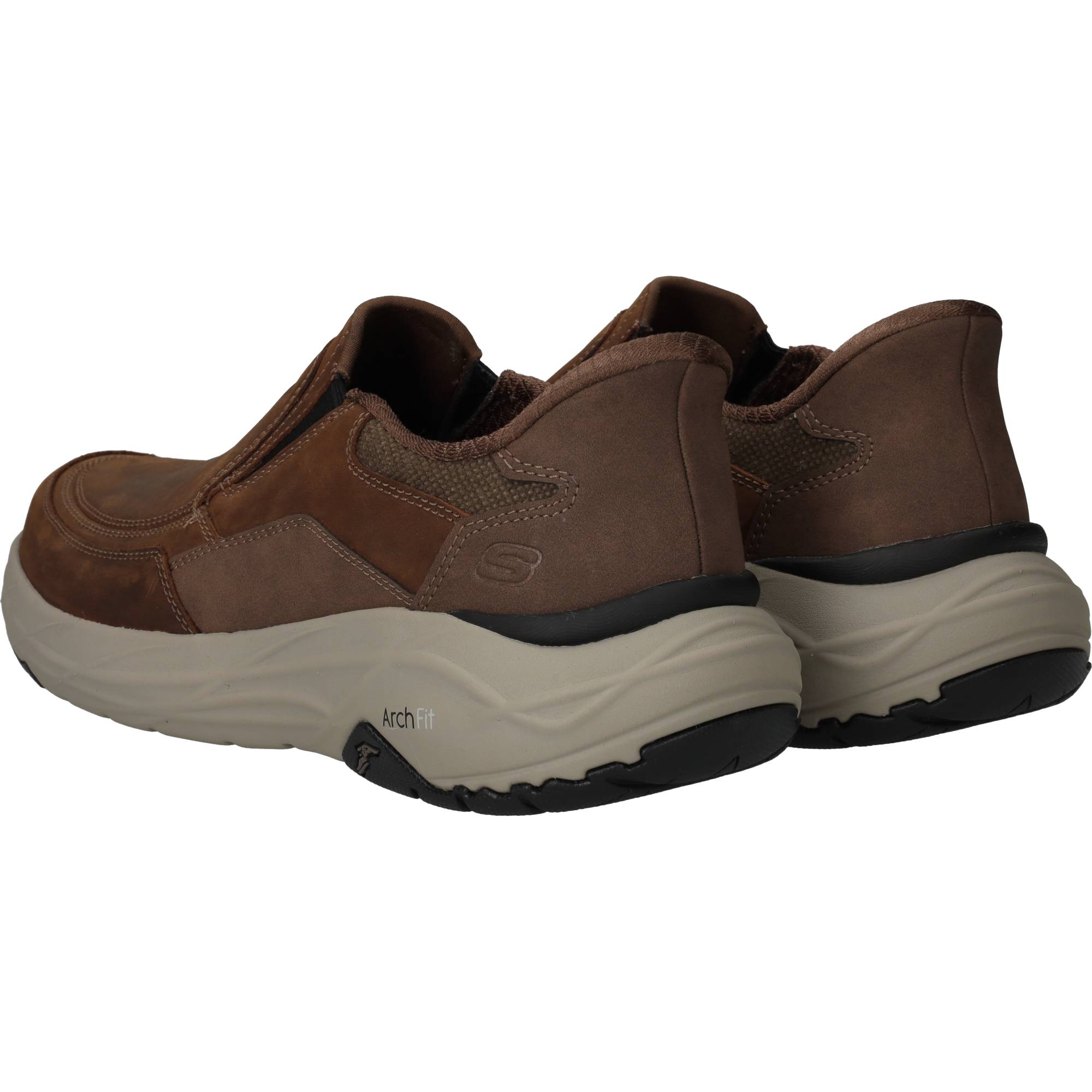 Skechers Slip-Ins Arch Fit Maverick Instappers Heren Bruin, instapper voor heren – foto 3