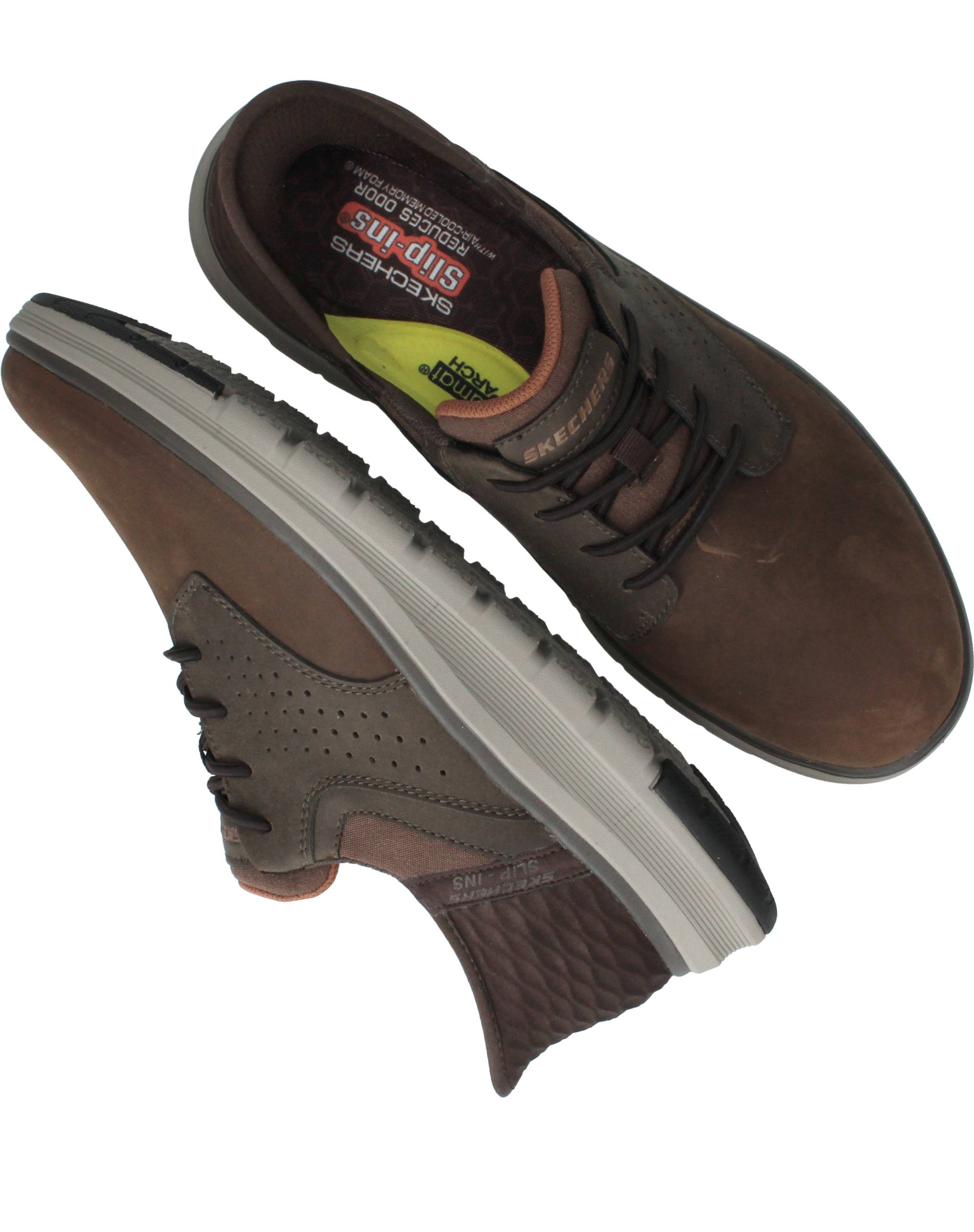 Skechers Slip-Ins Orell Yates Instappers Heren Bruin, instapper voor heren – foto 4