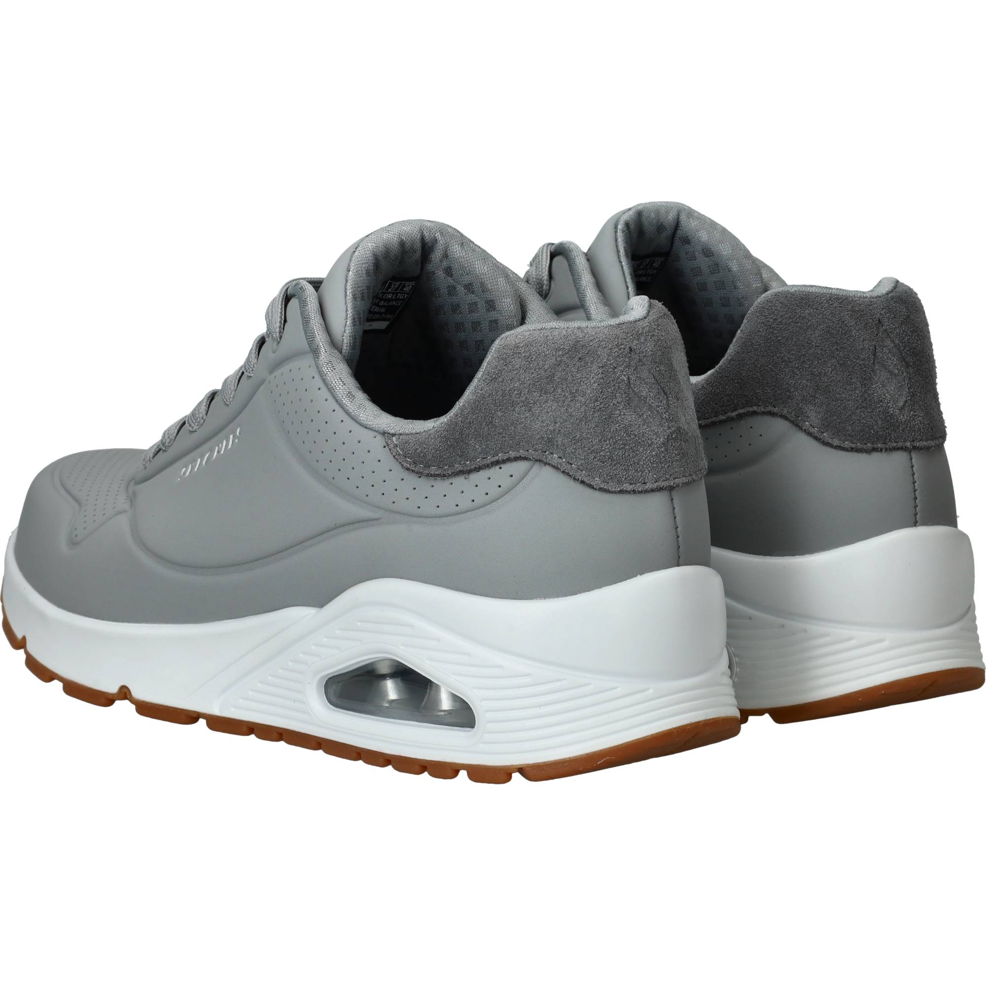 Skechers Uno Suited On Air Sneakers Heren Grijs, sneaker voor heren – foto 3