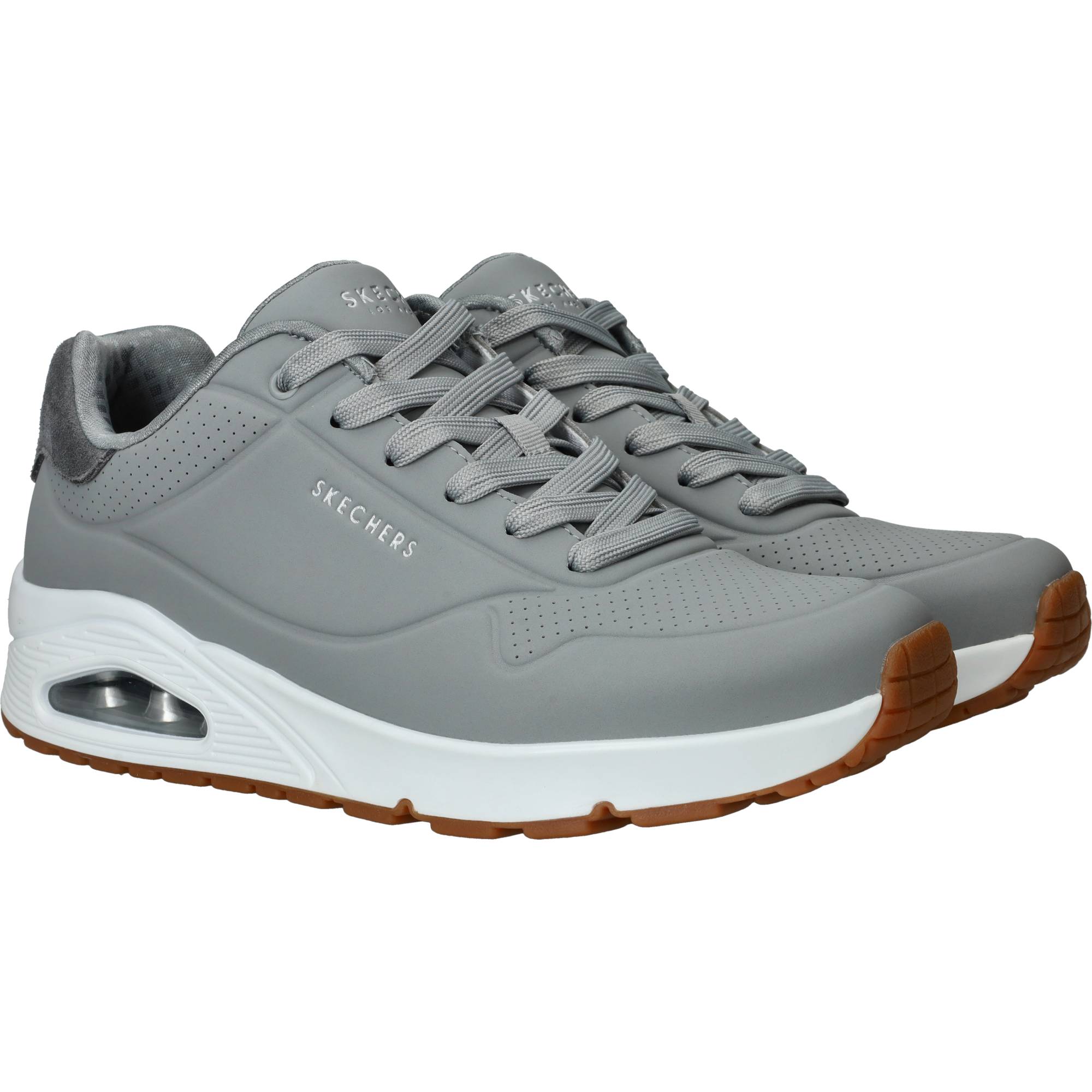 Skechers Uno Suited On Air Sneakers Heren Grijs, sneaker voor heren – foto 2