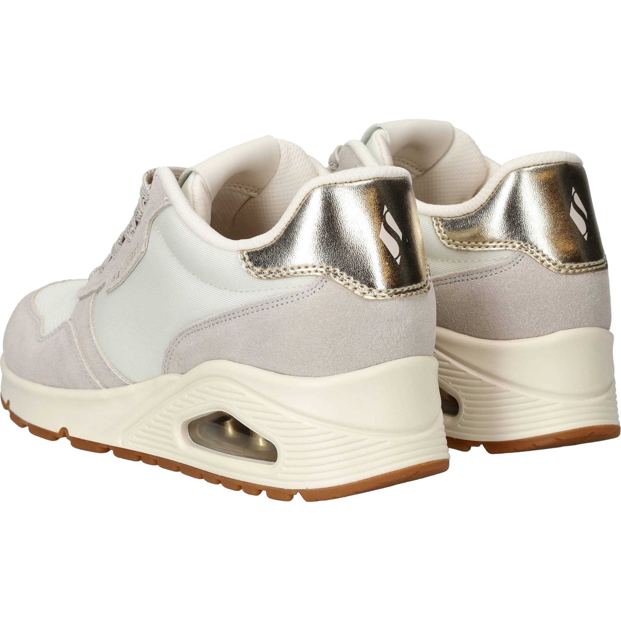 Skechers Uno Sneakers Dames Beige, sneaker voor dames – foto 3