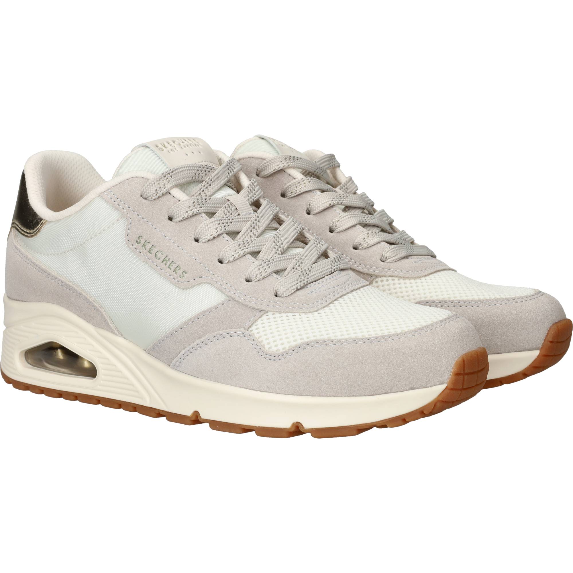 Skechers Uno Sneakers Dames Beige, sneaker voor dames – foto 2