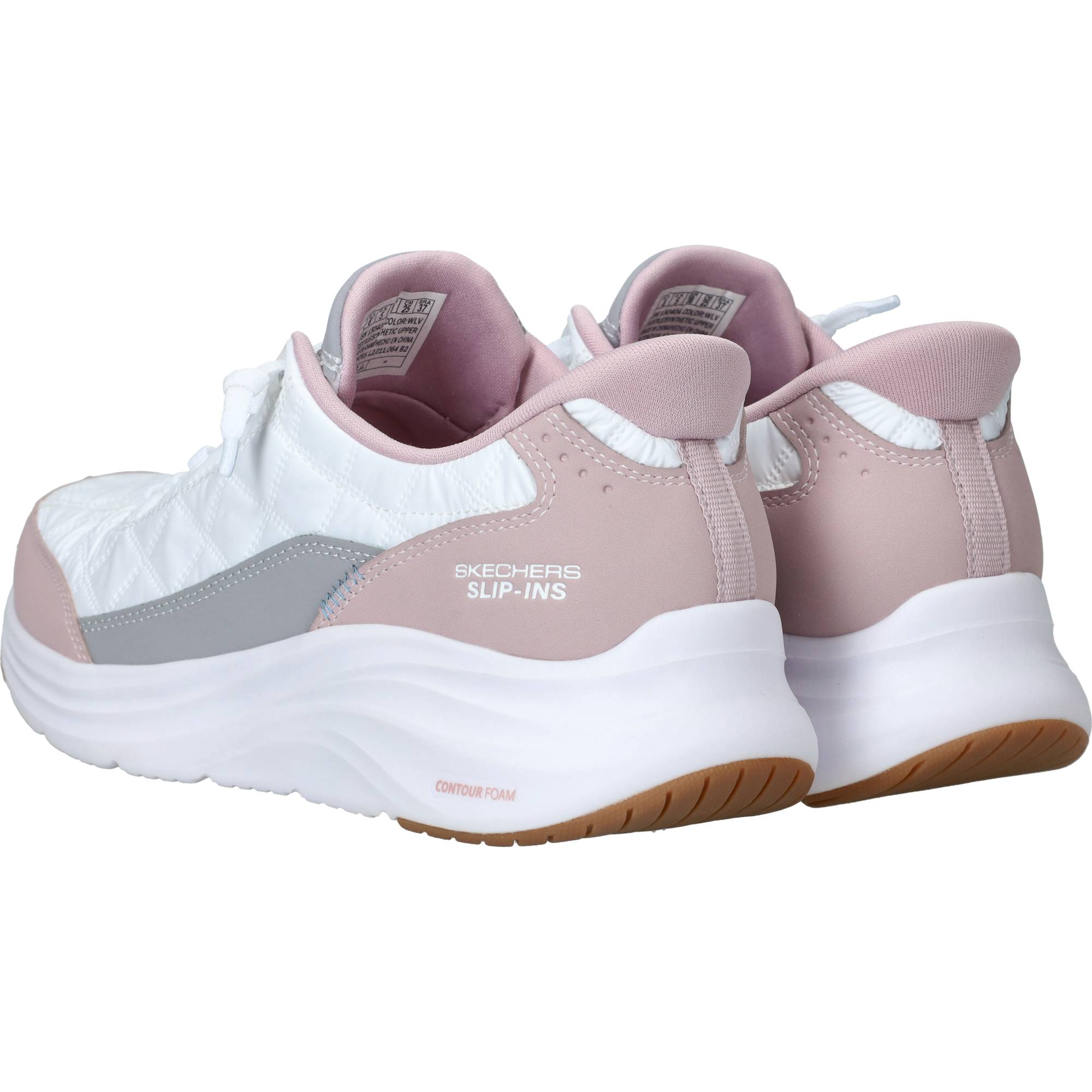 Skechers Slip-Ins Contour Foam Cozy Fit Sneakers Dames Roze, sneaker voor dames – foto 3