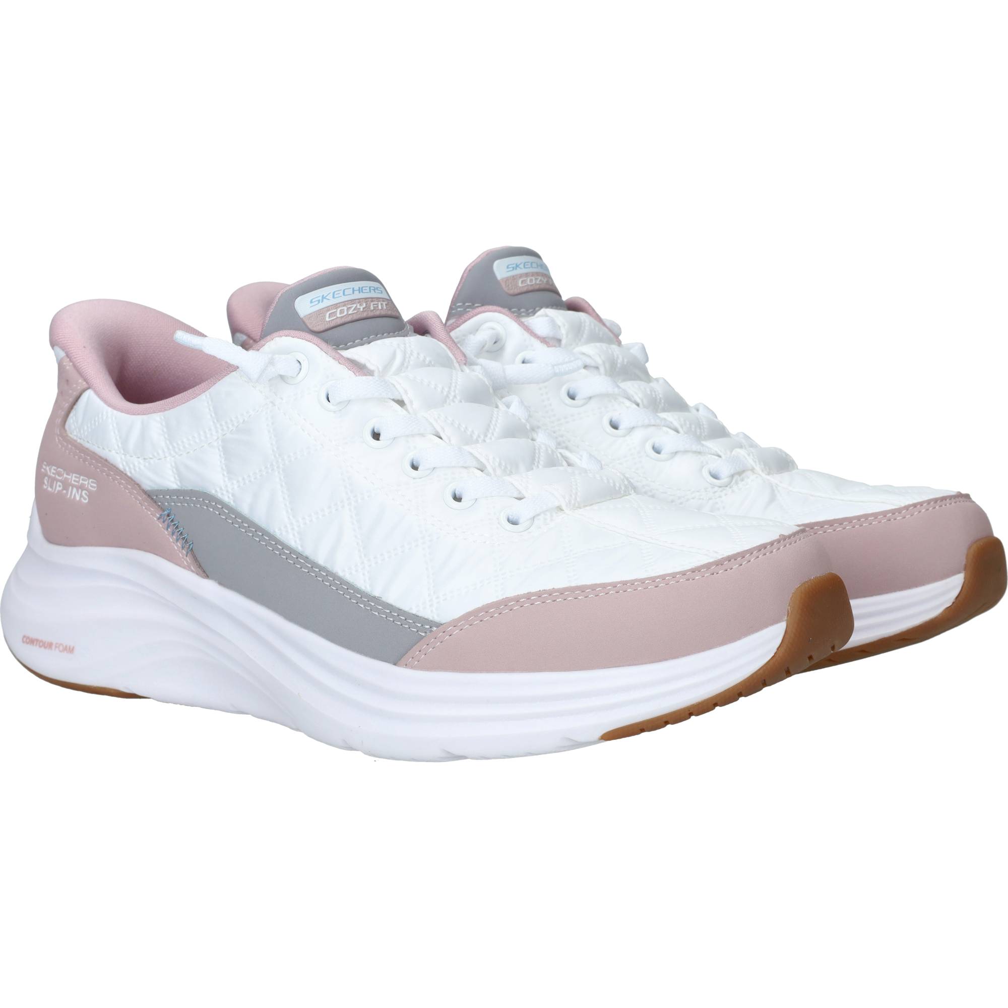 Skechers Slip-Ins Contour Foam Cozy Fit Sneakers Dames Roze, sneaker voor dames – foto 2