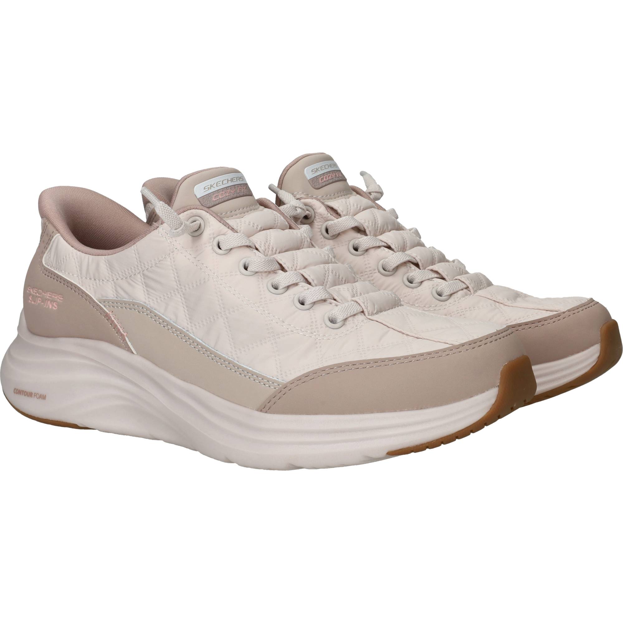 Slip-Ins Contour Foam Cozy Fit Instappers Taupe, instapper voor unisex – foto 2