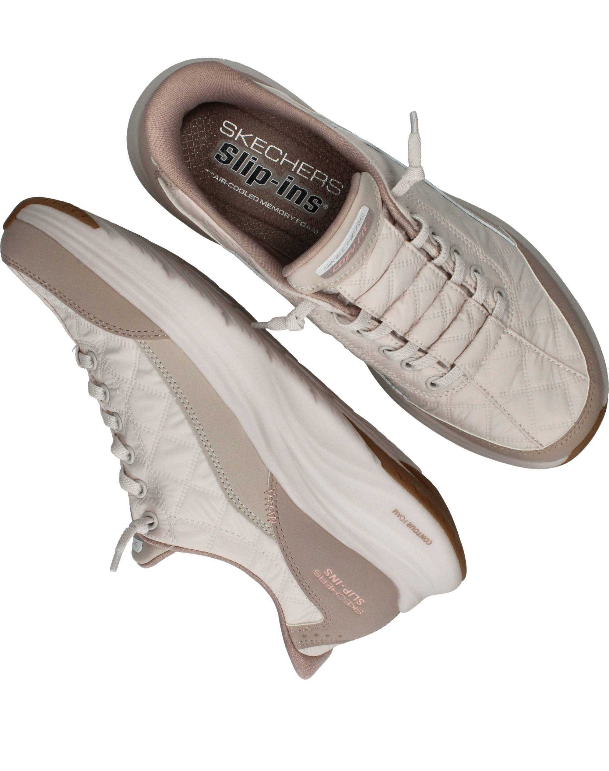 Slip-Ins Contour Foam Cozy Fit Instappers Taupe, instapper voor unisex – foto 4