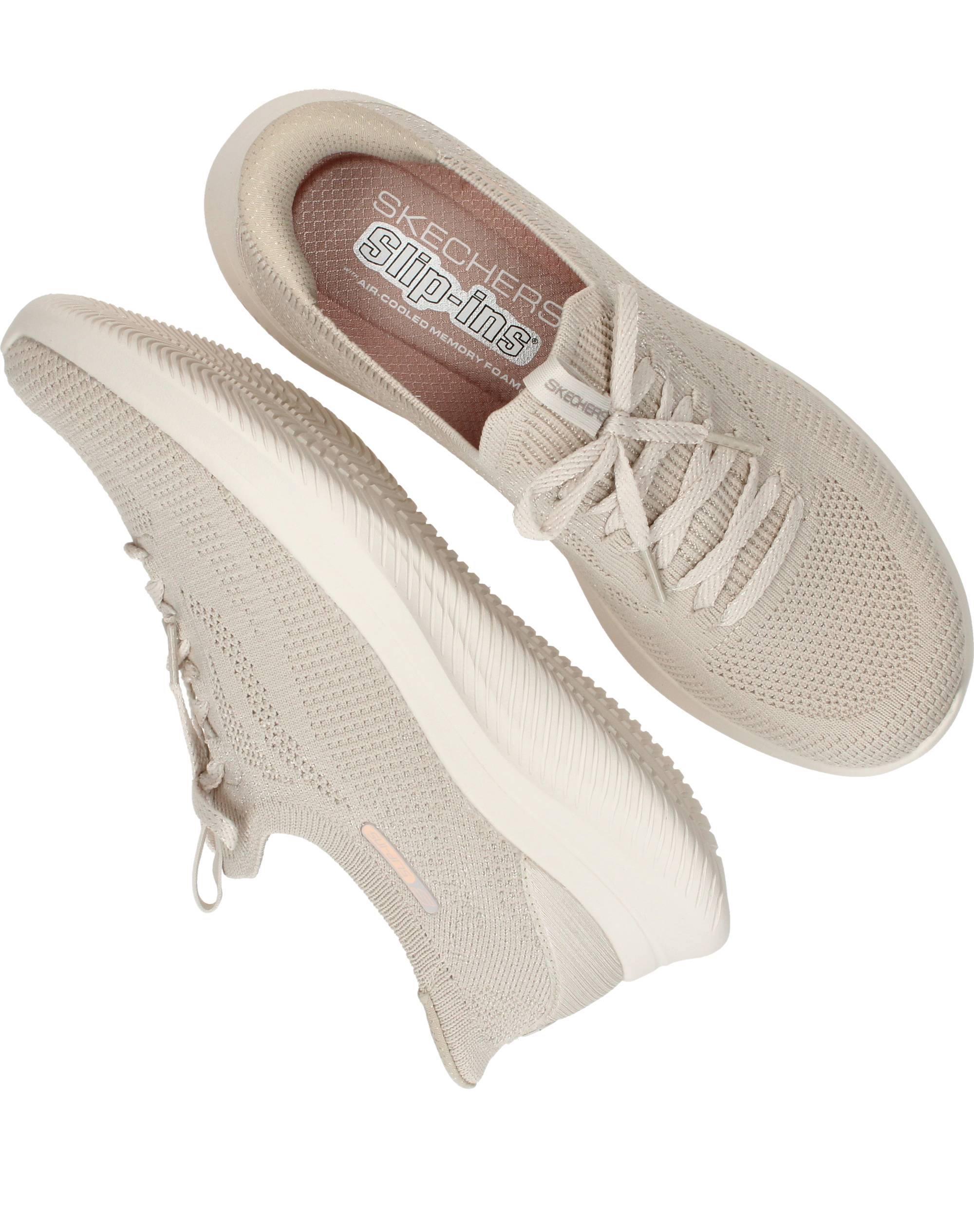 Skechers Ultra Flex 4.0 Slip-Ins Instappers Dames Beige, instapper voor dames – foto 4