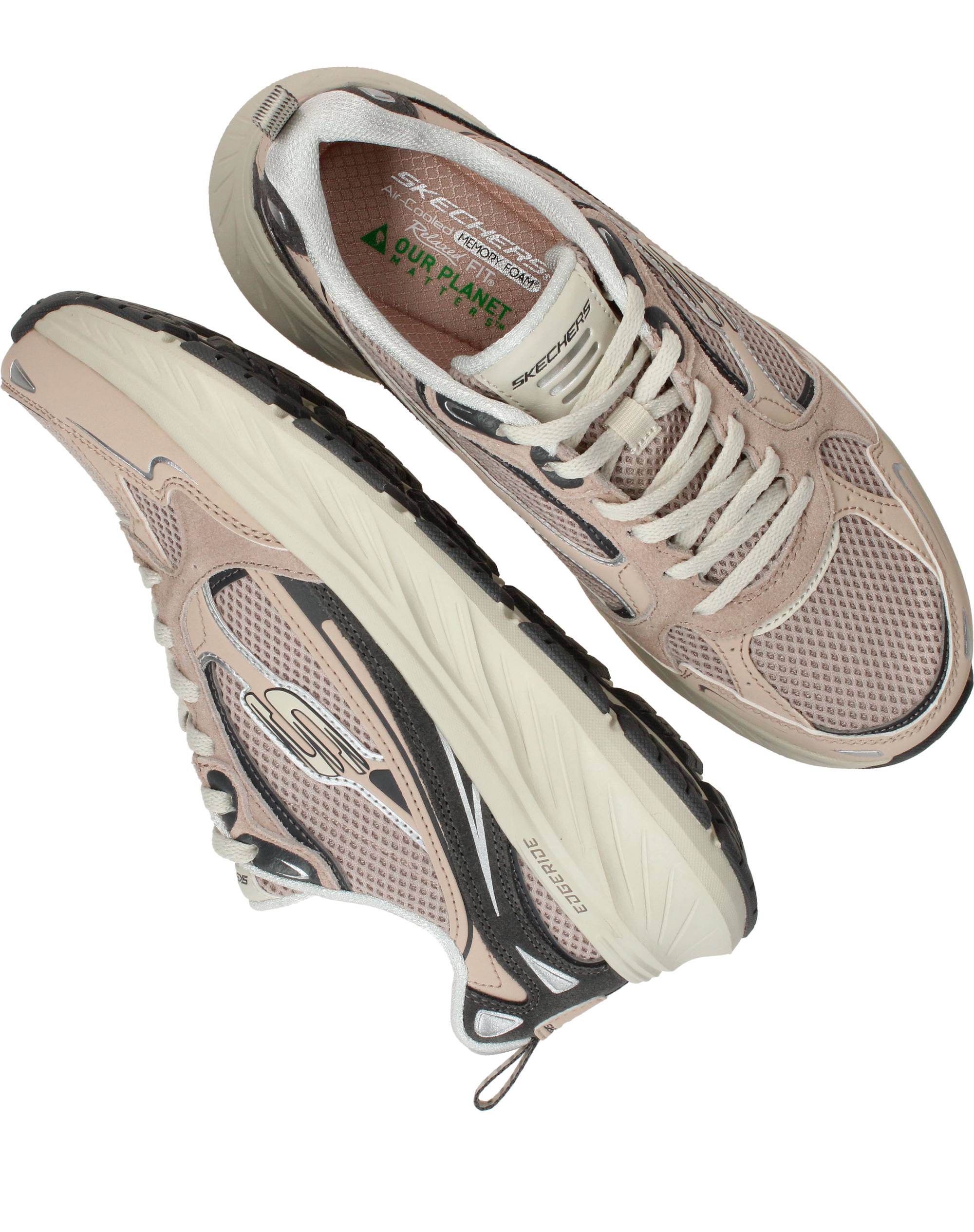 Skechers Edgeride Cool Fusion Sneakers Dames Roze, sneaker voor dames – foto 4