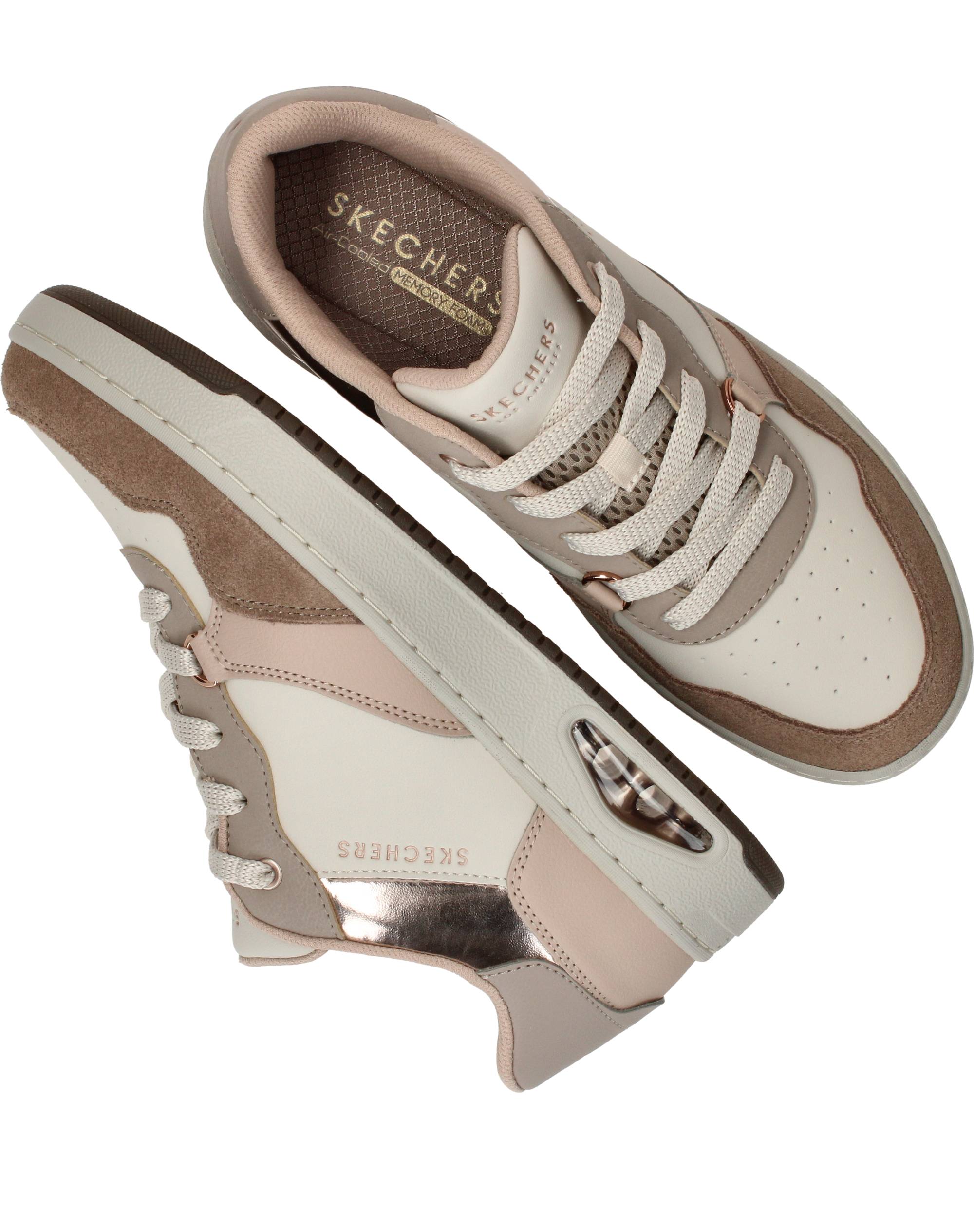 Skechers Uno CTL Subtle Shimmer Sneakers Dames Taupe, sneaker voor dames – foto 4