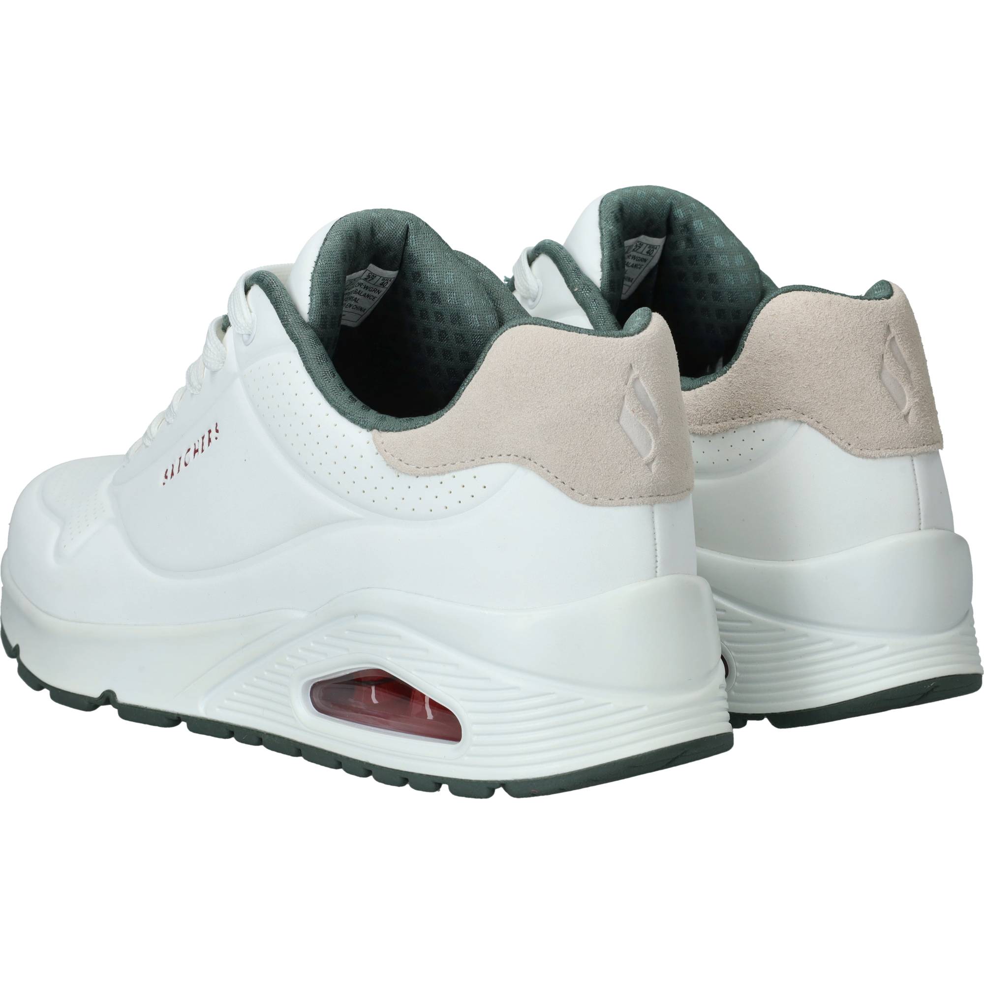 Skechers Uno Suited On Air Sneakers Heren Wit, sneaker voor heren – foto 3