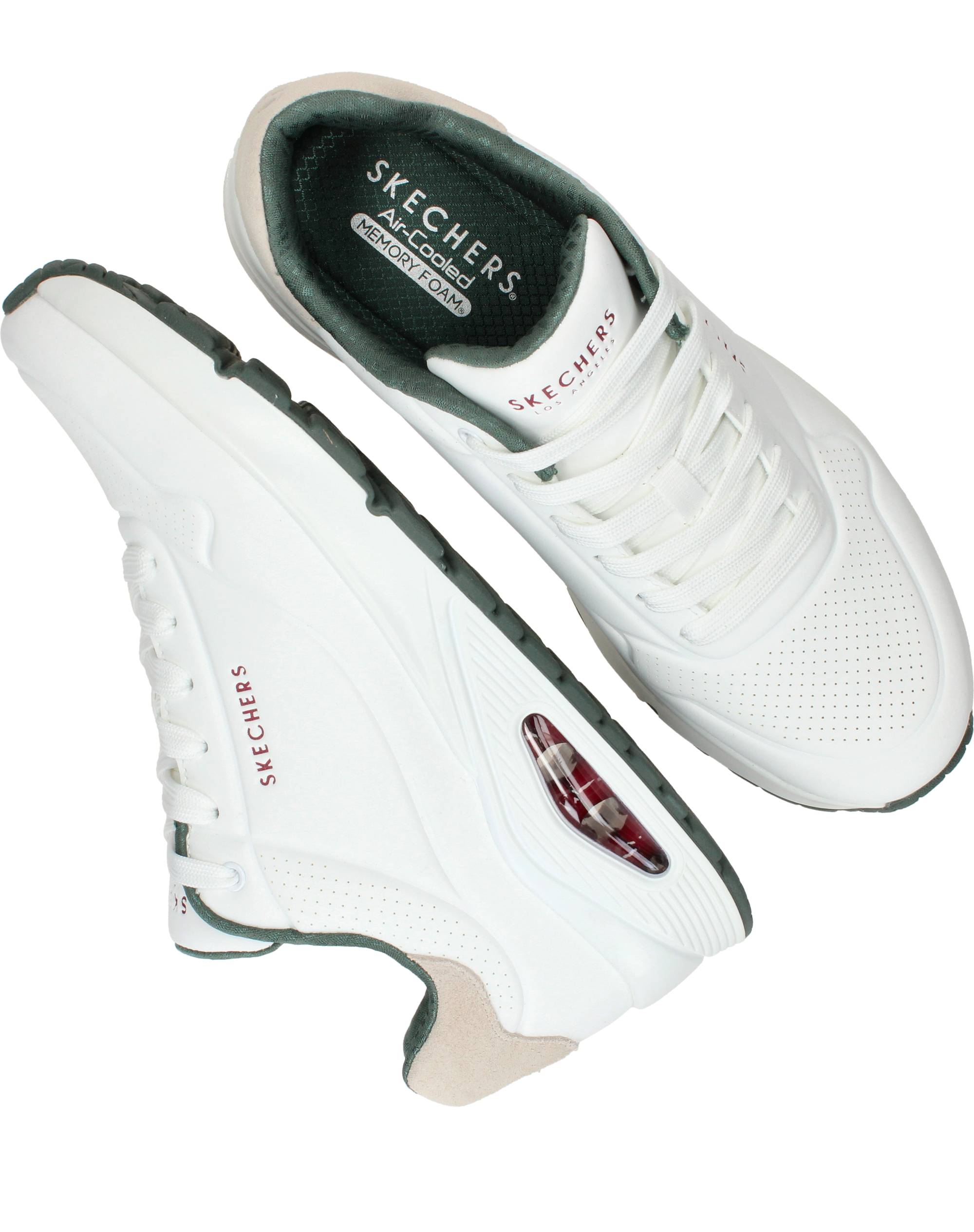 Skechers Uno Suited On Air Sneakers Heren Wit, sneaker voor heren – foto 4