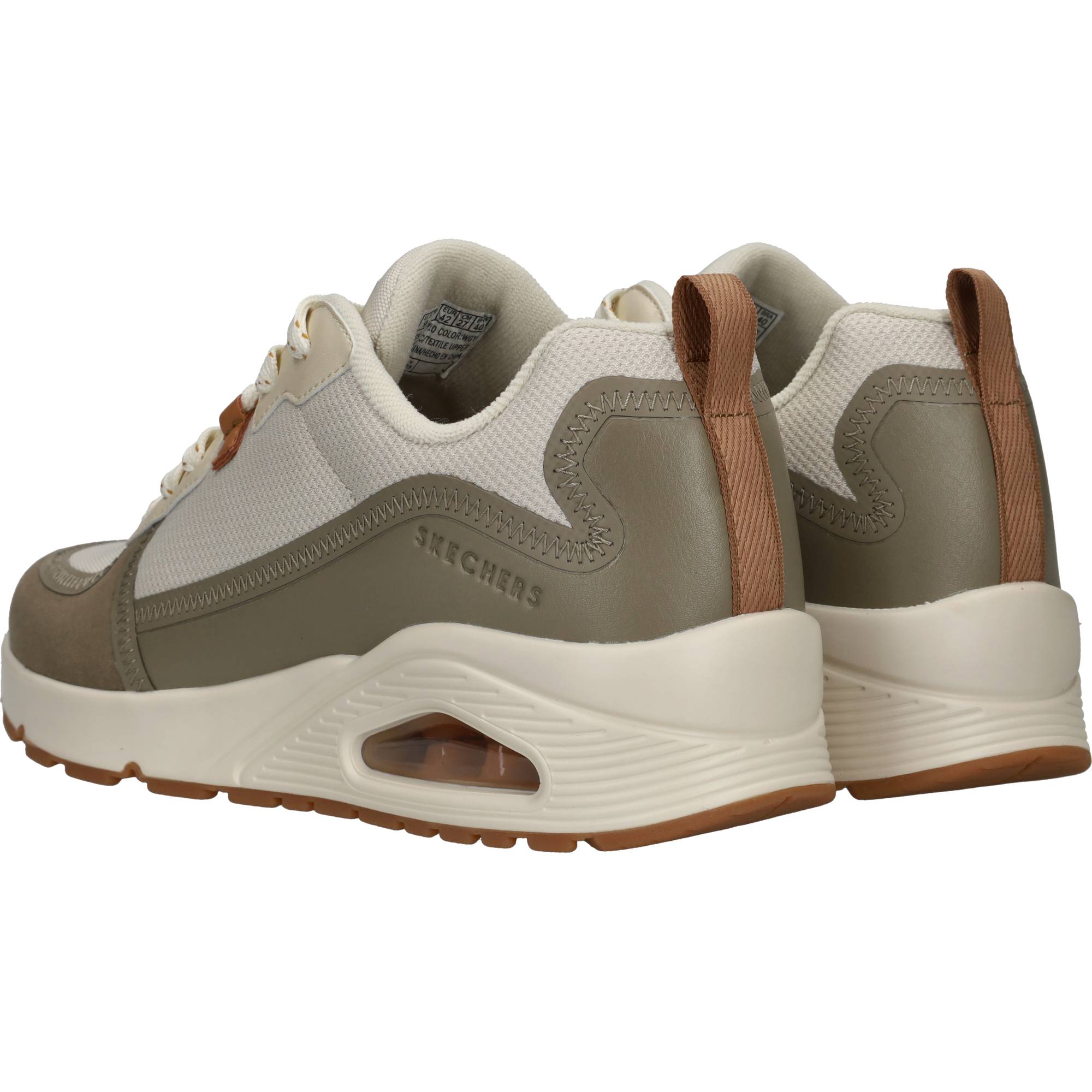 Skechers Uno Layover Sneakers Heren Groen, sneaker voor heren – foto 3