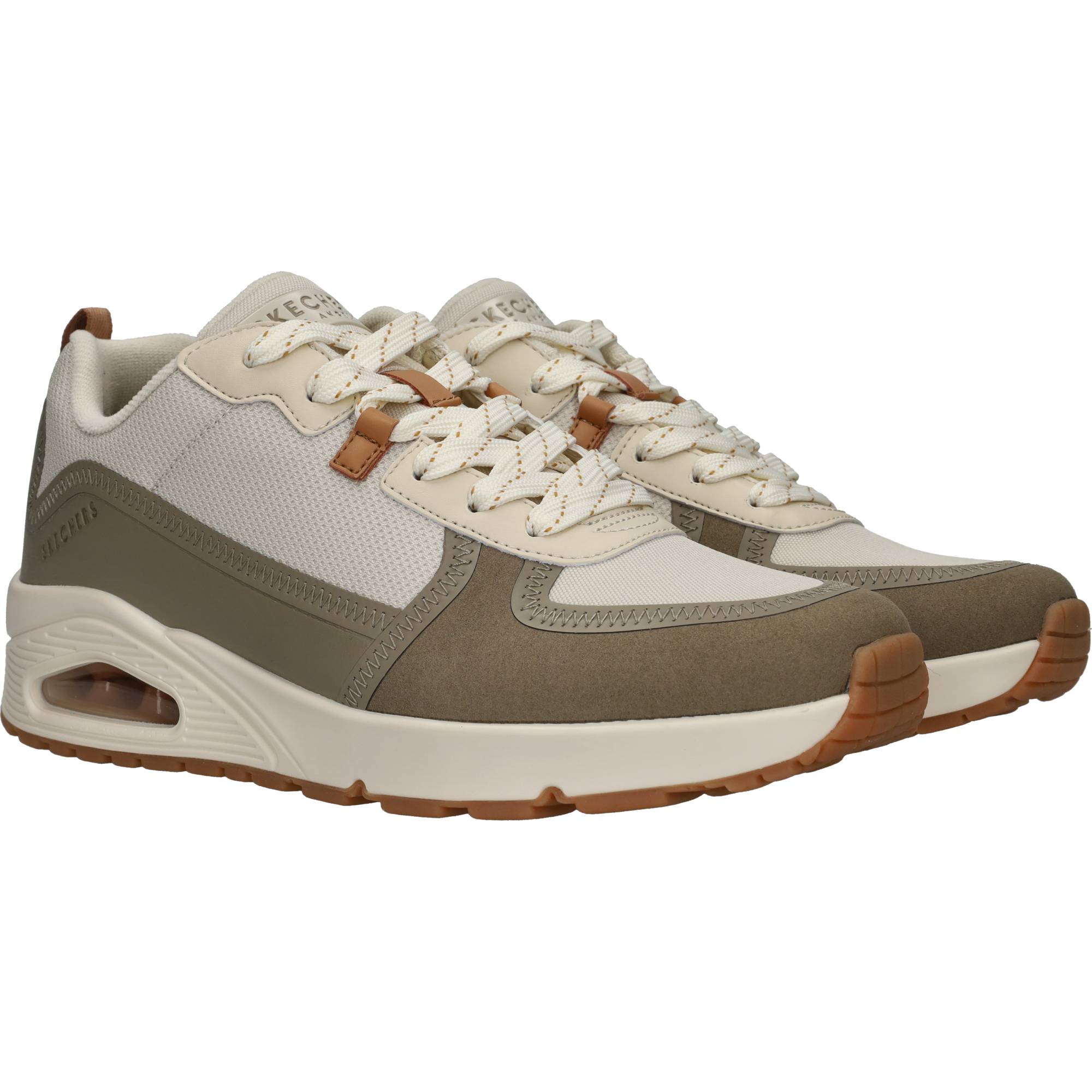 Skechers Uno Layover Sneakers Heren Groen, sneaker voor heren – foto 2