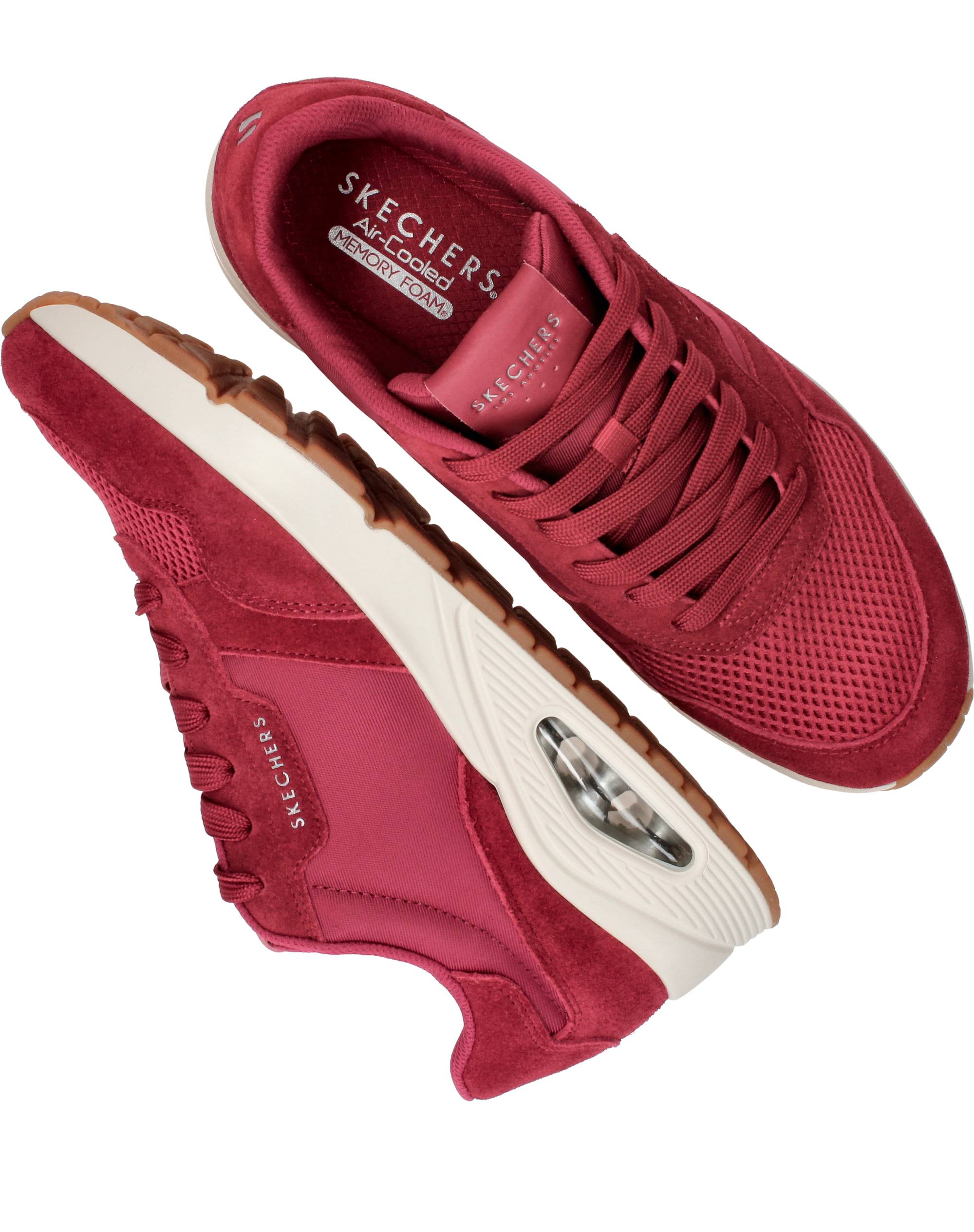Skechers Uno Vintage Air Sneakers Heren Rood, sneaker voor heren – foto 4
