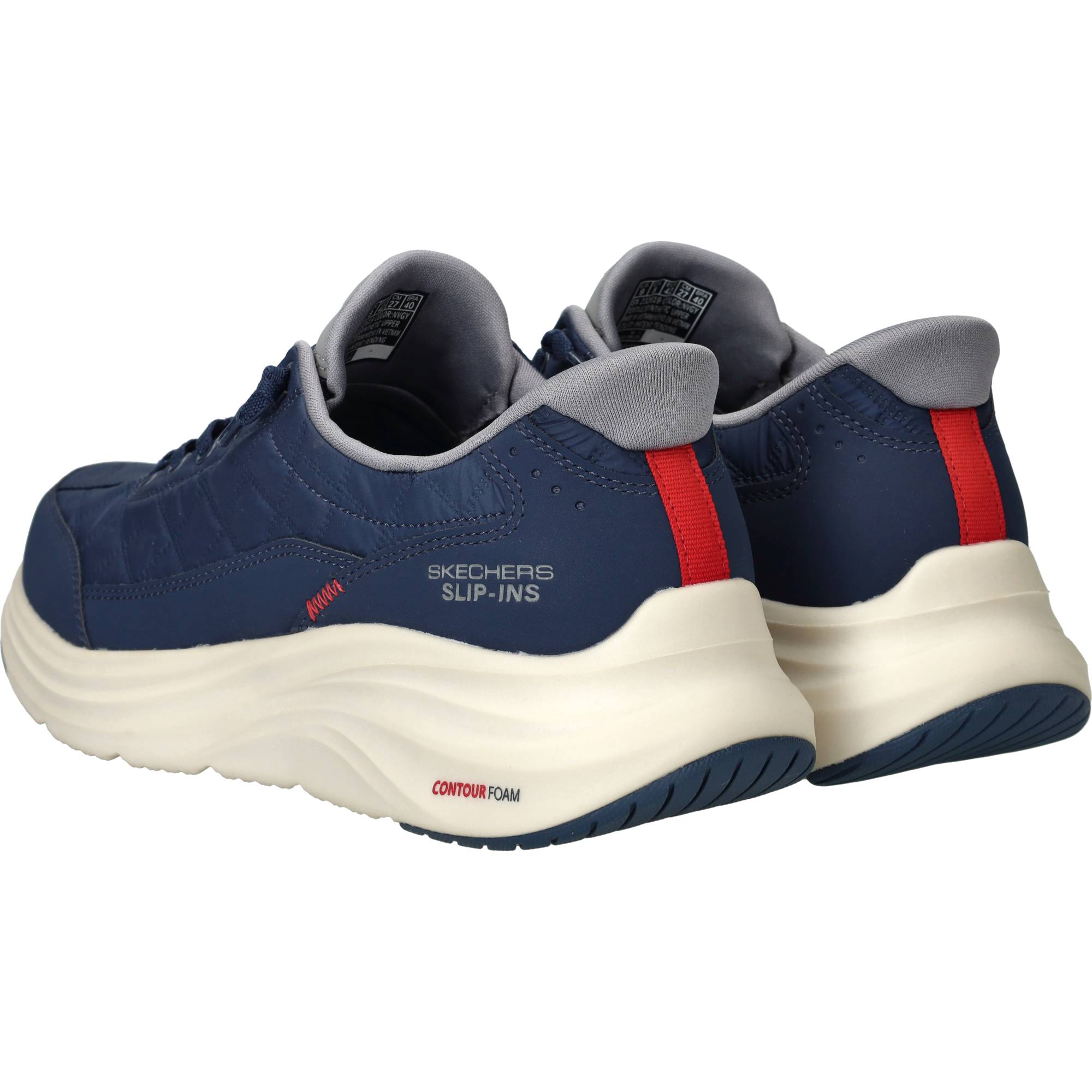 Skechers Slip-Ins Contour Foam Cozy Fit Instappers Heren Blauw, instapper voor heren – foto 3