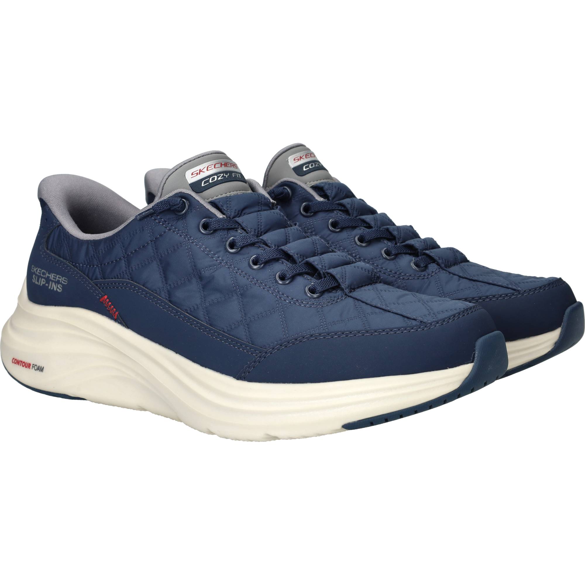 Skechers Slip-Ins Contour Foam Cozy Fit Instappers Heren Blauw, instapper voor heren – foto 2