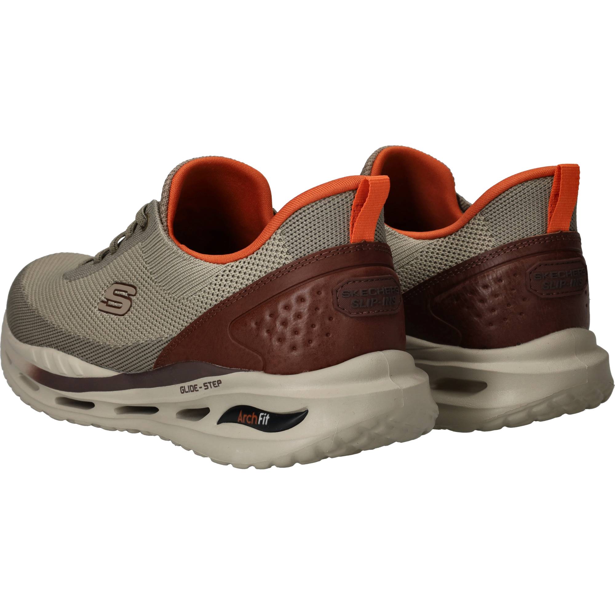 Skechers Slip-Ins Arch Fit Orvan Kincade Instappers Heren Taupe, instapper voor heren – foto 3