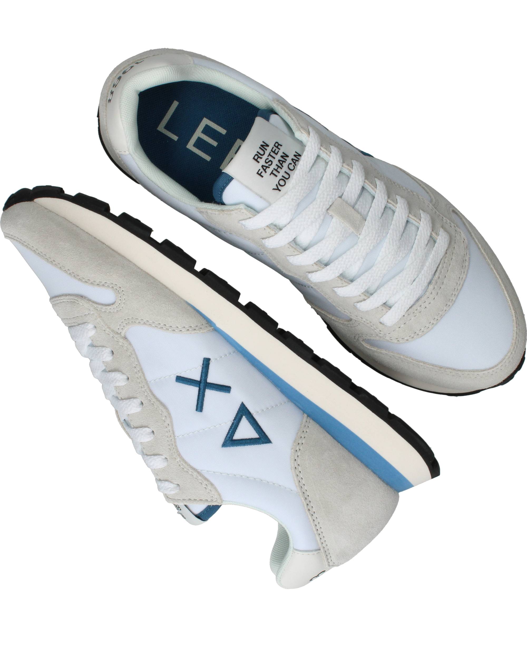 SUN68 Tom Solid Sneakers Heren Wit, sneaker voor heren – foto 4