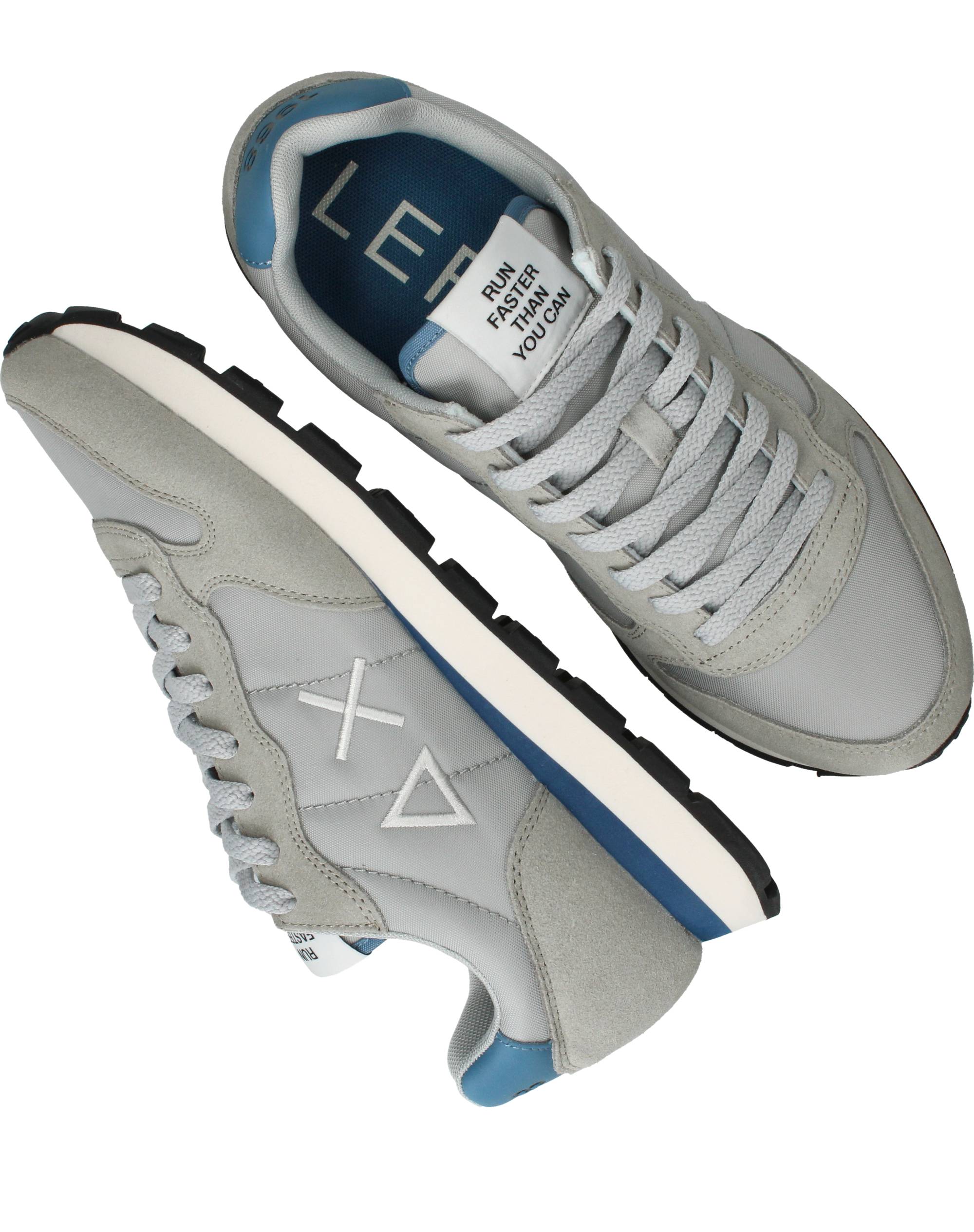 SUN68 Tom Solid Sneakers Heren Grijs, sneaker voor heren – foto 4
