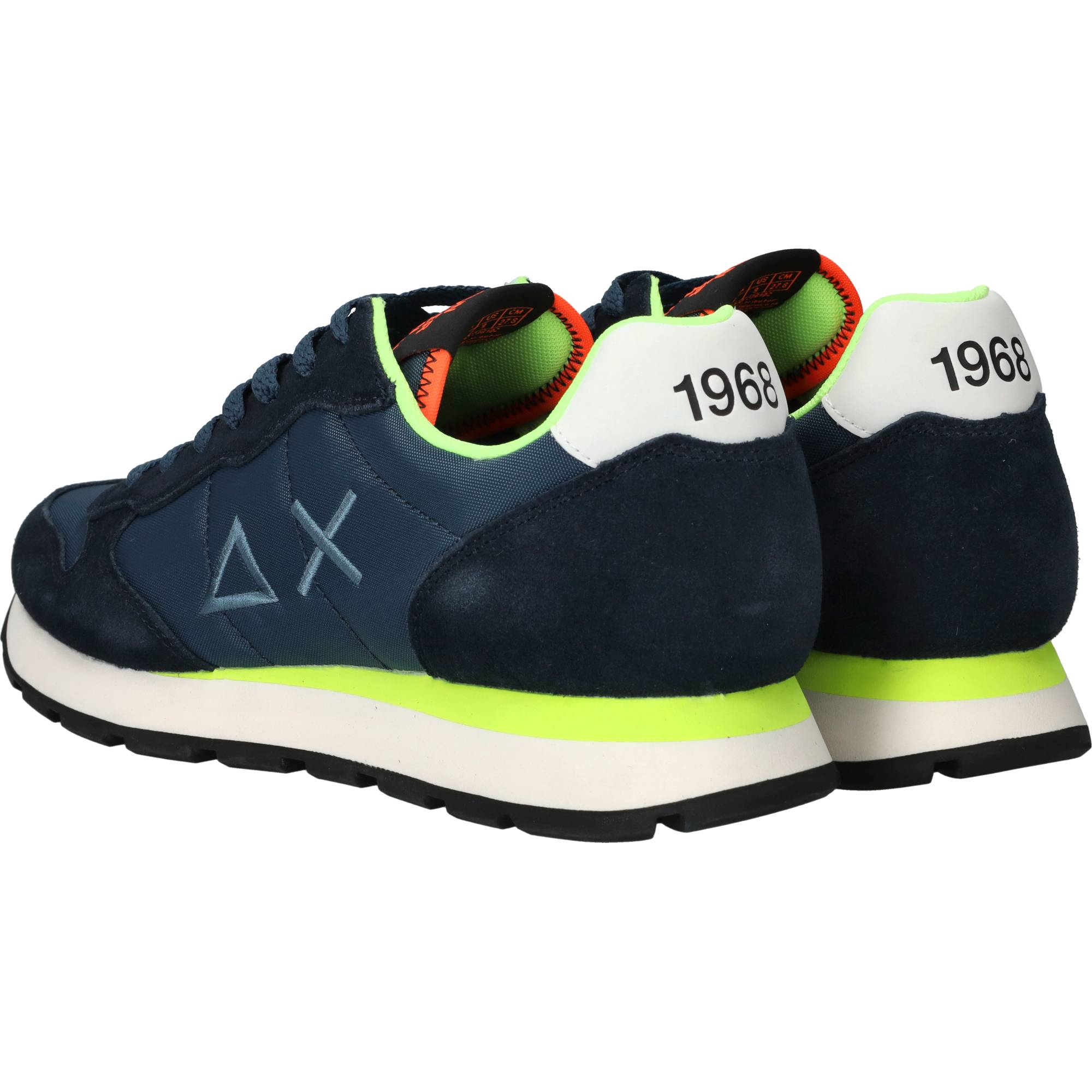SUN68 Tom Fluo Sneakers Heren Blauw, sneaker voor heren – foto 3