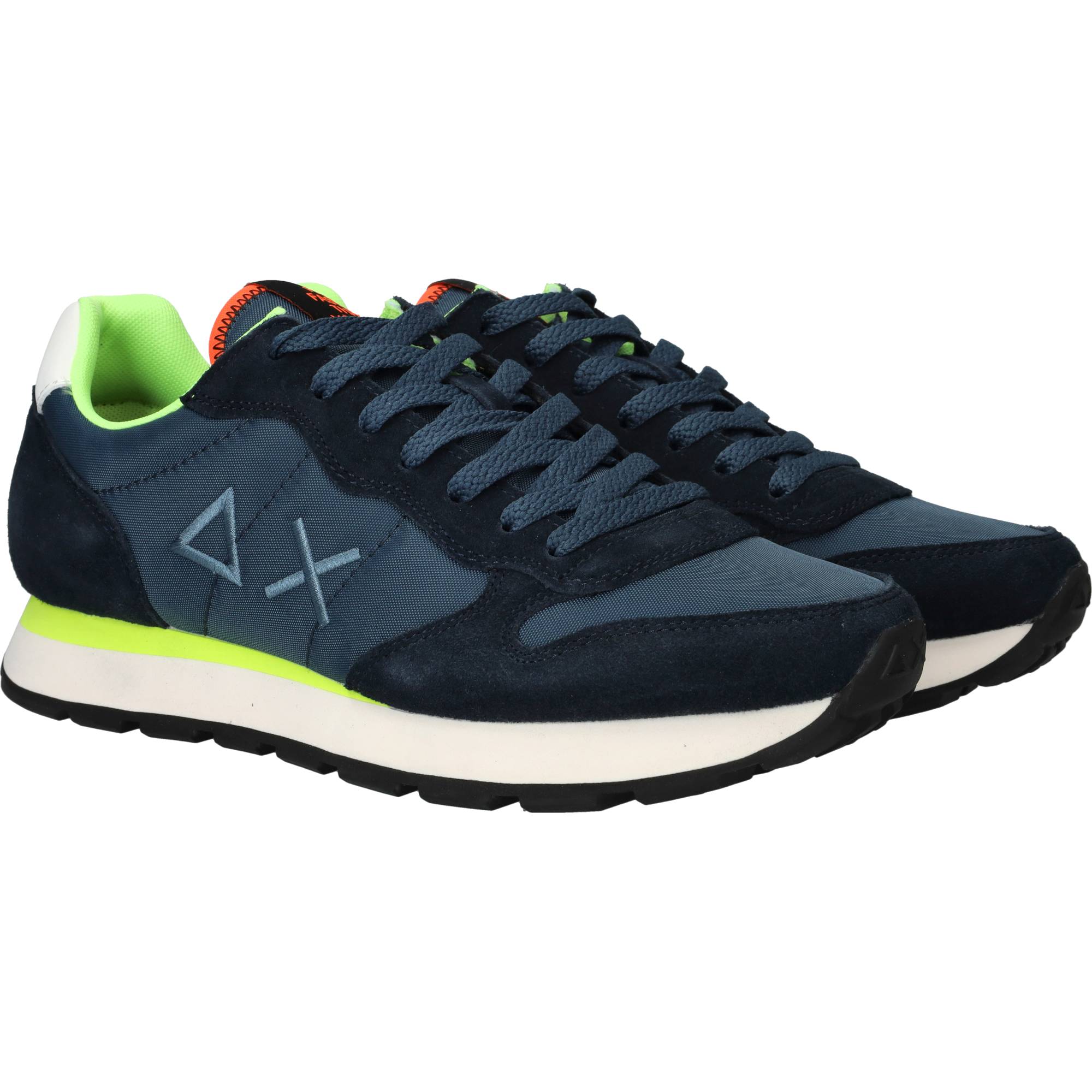 SUN68 Tom Fluo Sneakers Heren Blauw, sneaker voor heren – foto 2