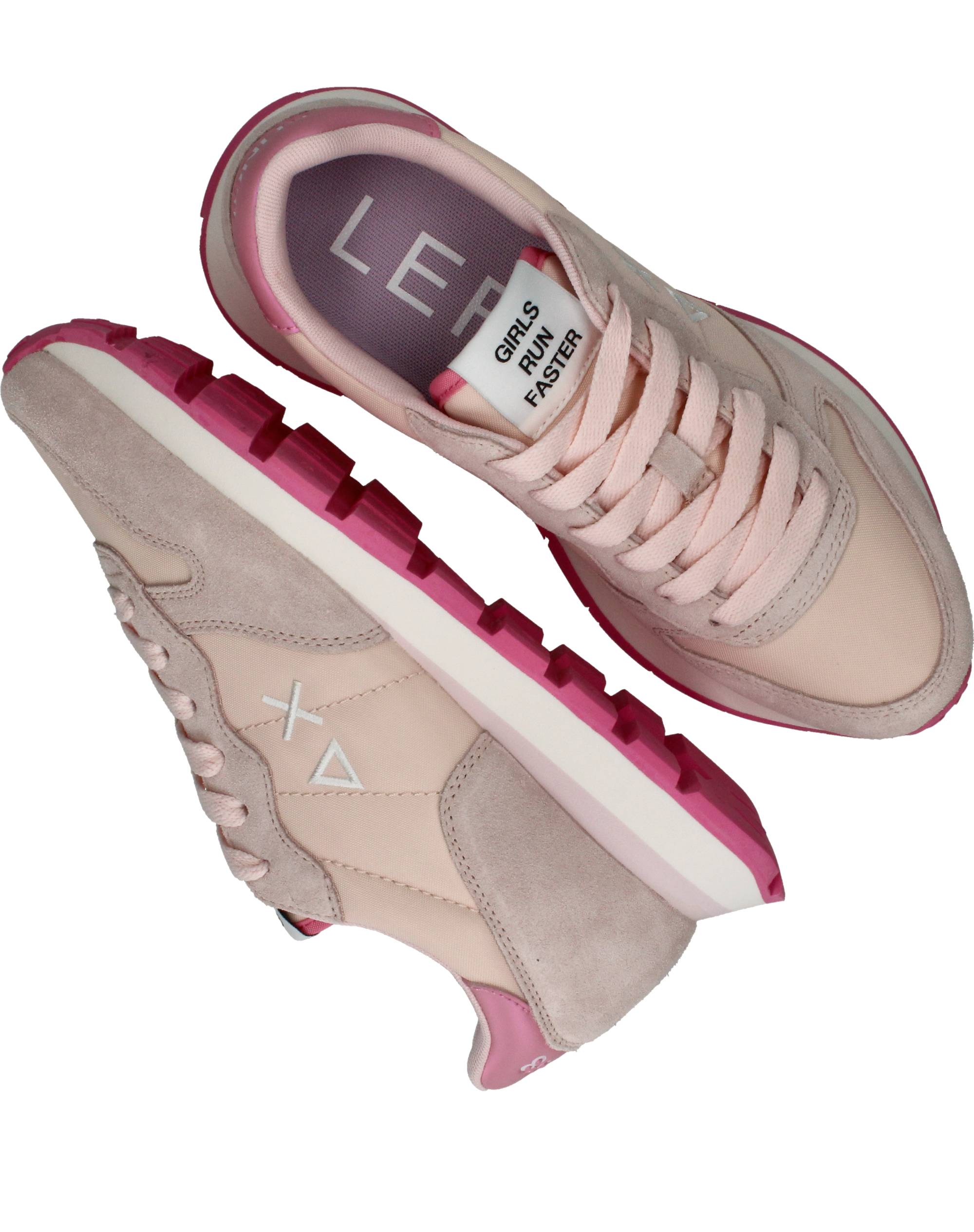 Sun 68 Ally Solid Nylon Sneakers Dames Roze, sneaker voor dames – foto 4