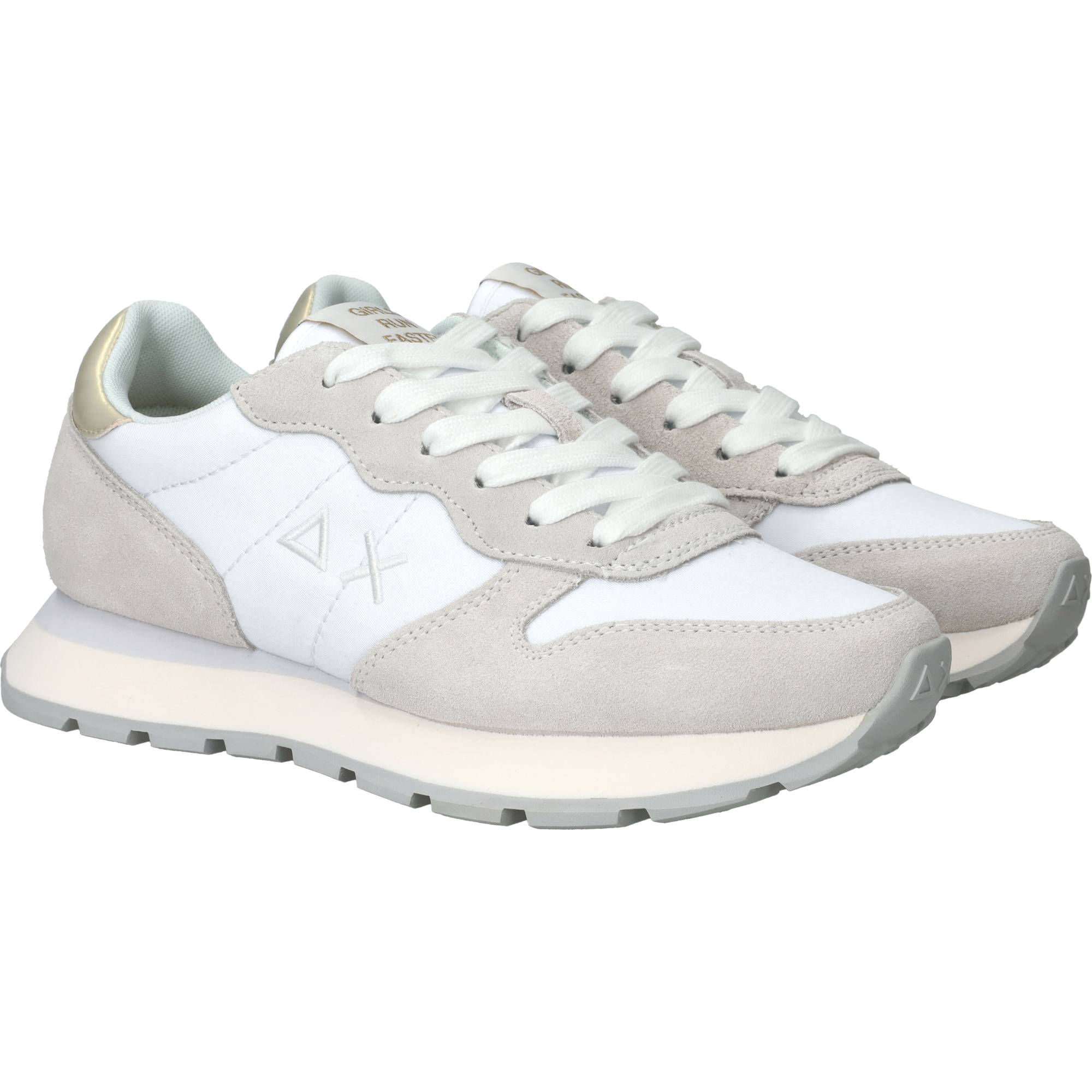 Sun 68 Ally Gold Silver Sneakers Dames Wit, sneaker voor dames – foto 2