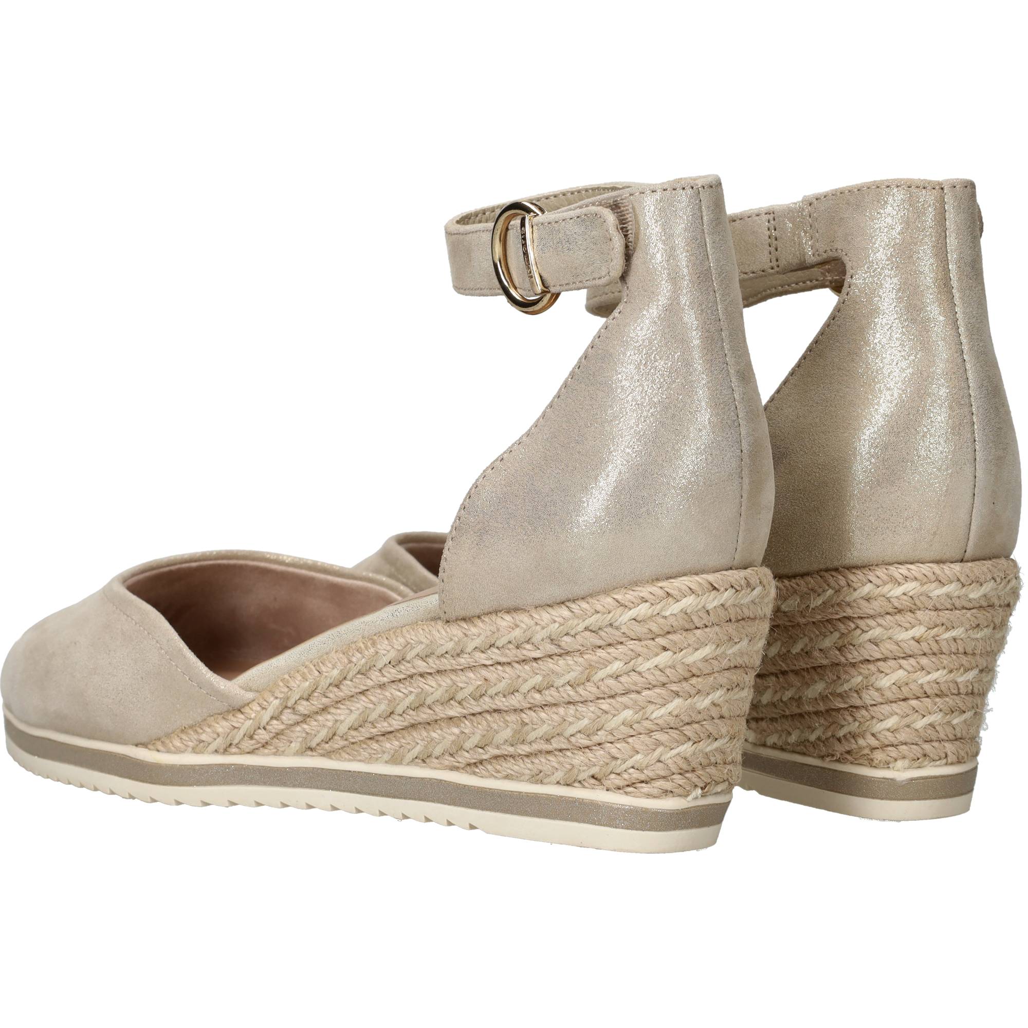 Tamaris Espadrilles Dames Goud, espadrille voor dames – foto 3