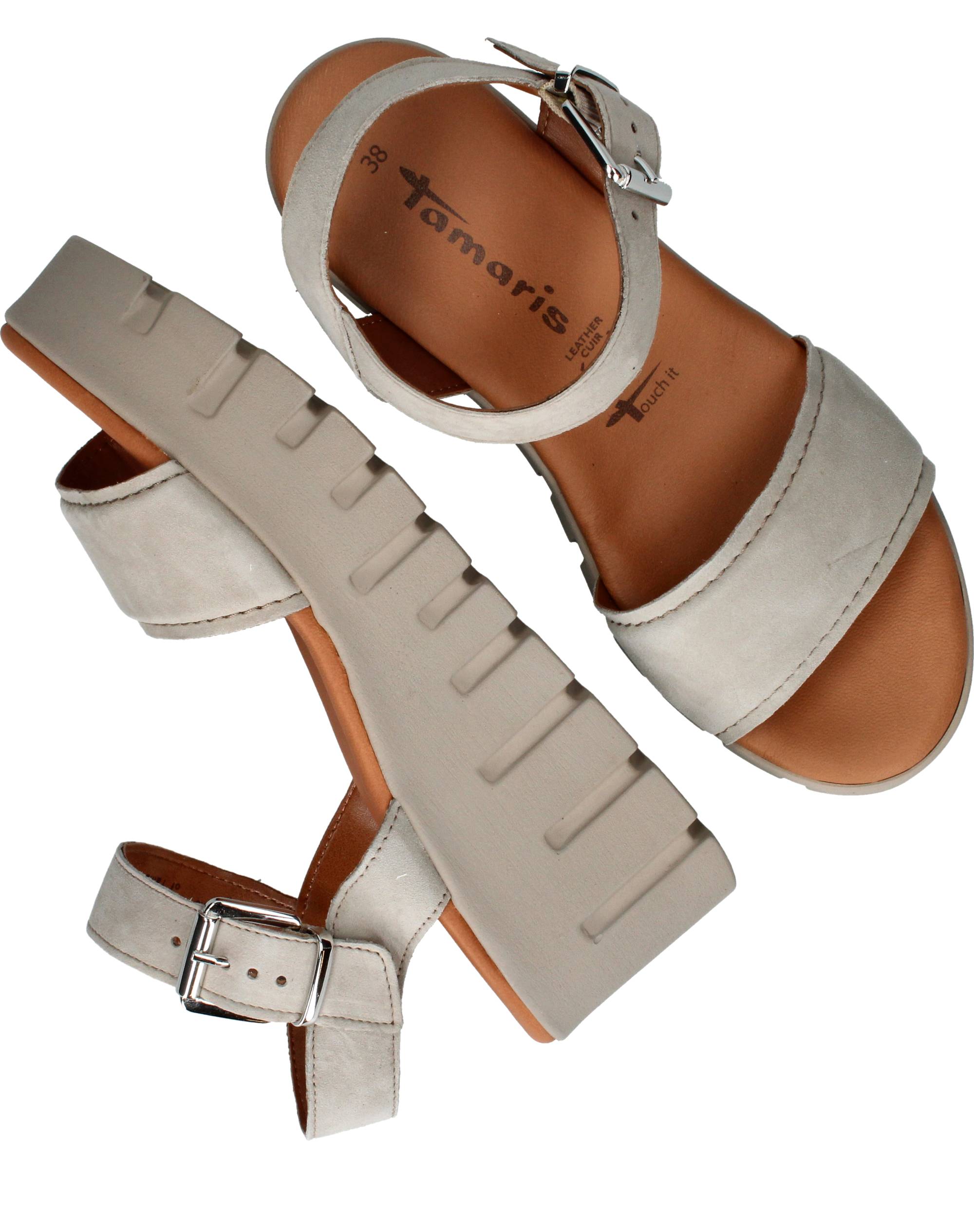 Tamaris Sandalen Dames Beige, sandaal voor dames – foto 8
