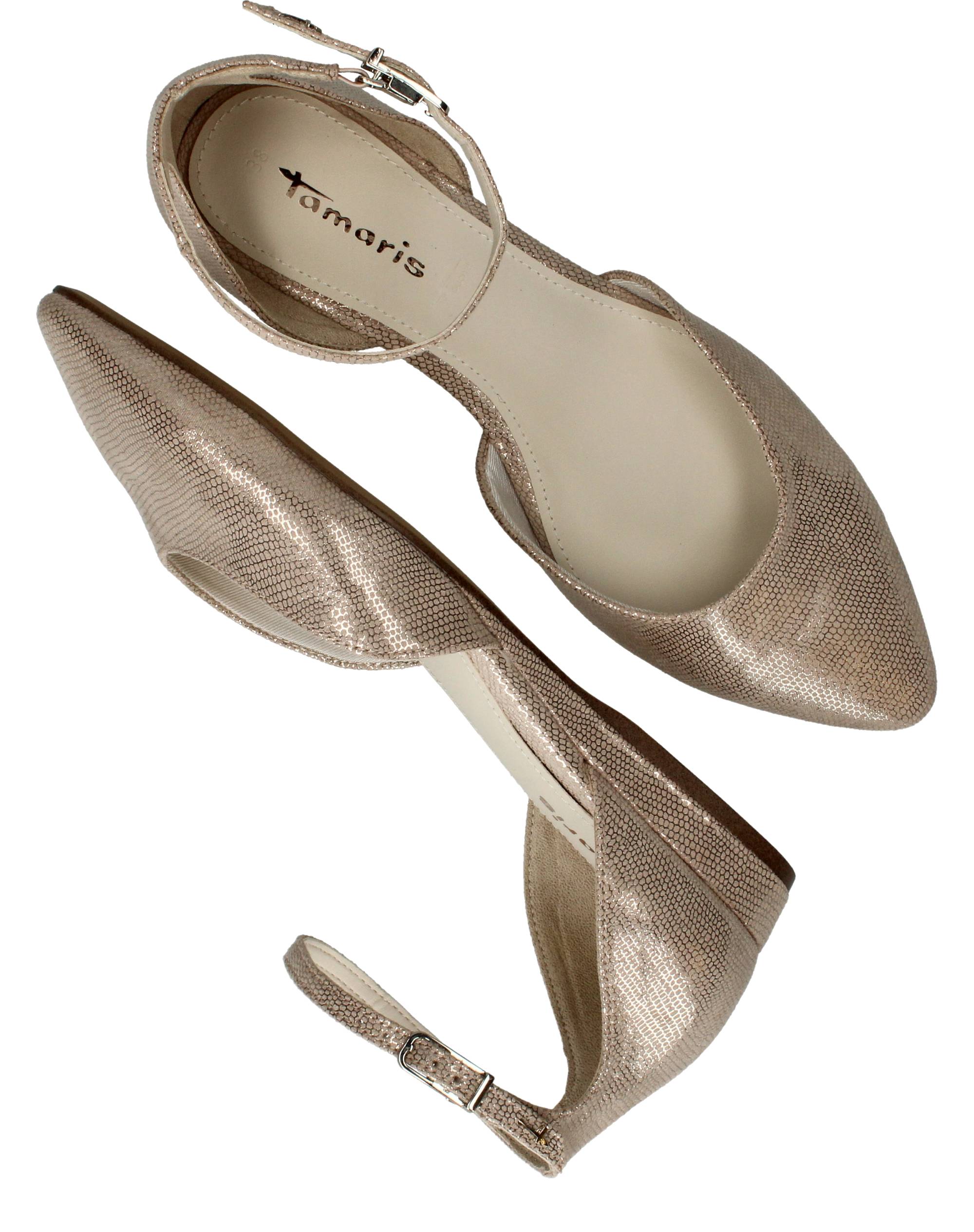 Tamaris Sandalen Dames Goud, sandaal voor dames – foto 4