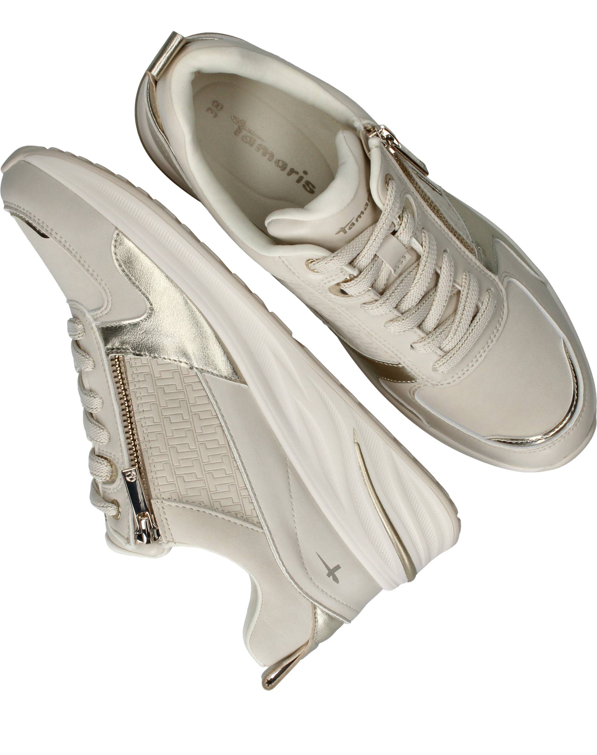 Tamaris Sneakers Dames Beige, sneaker voor dames – foto 8