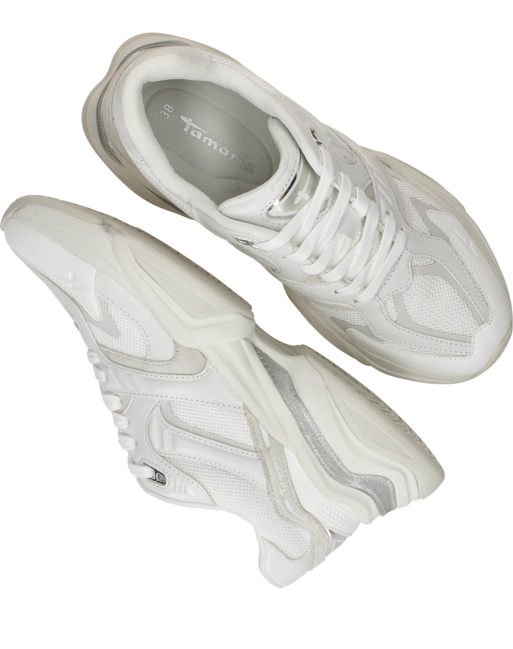 Tamaris Sneakers Dames Wit, sneaker voor dames – foto 4