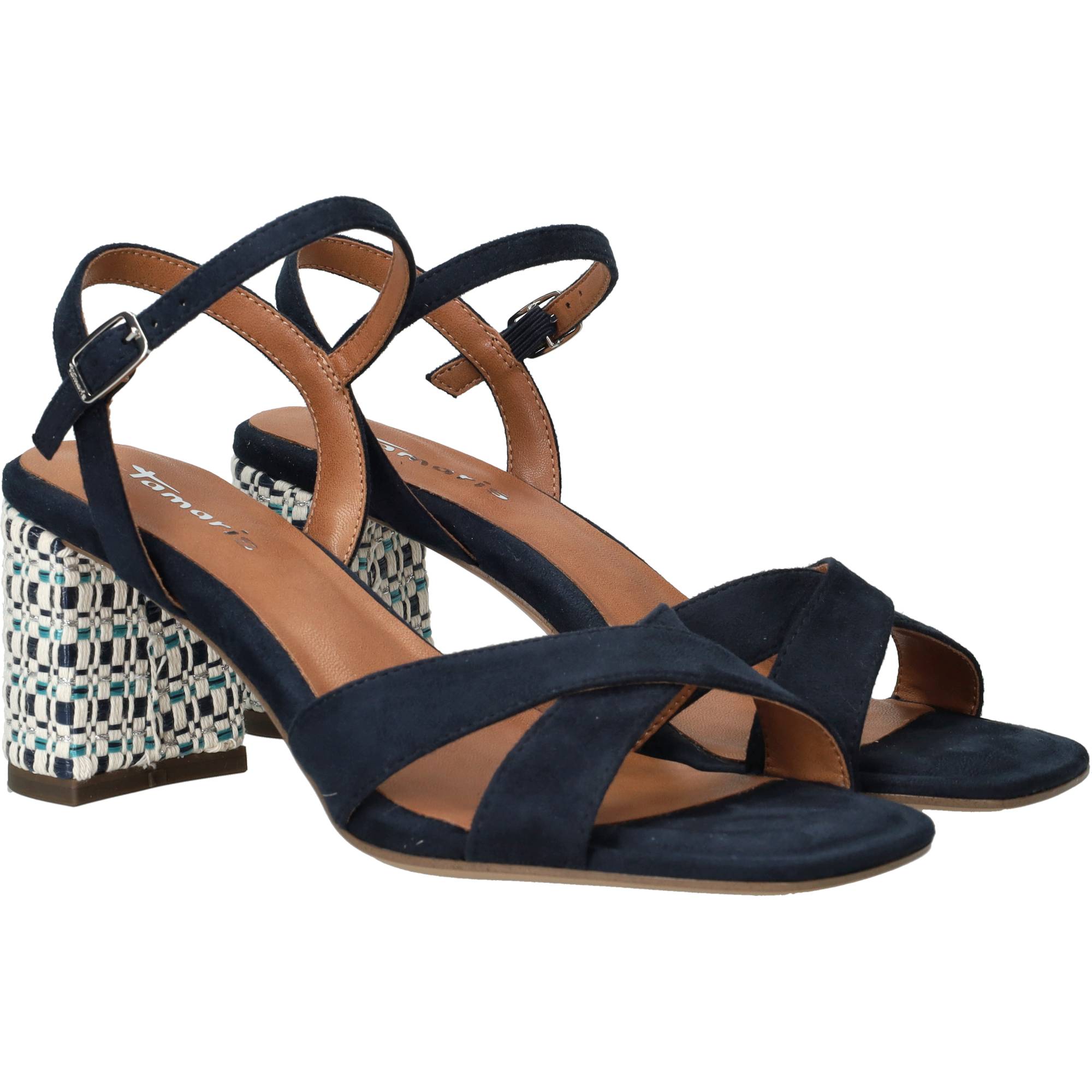 Tamaris Sandalettes Dames Blauw, sandalet voor dames – foto 2