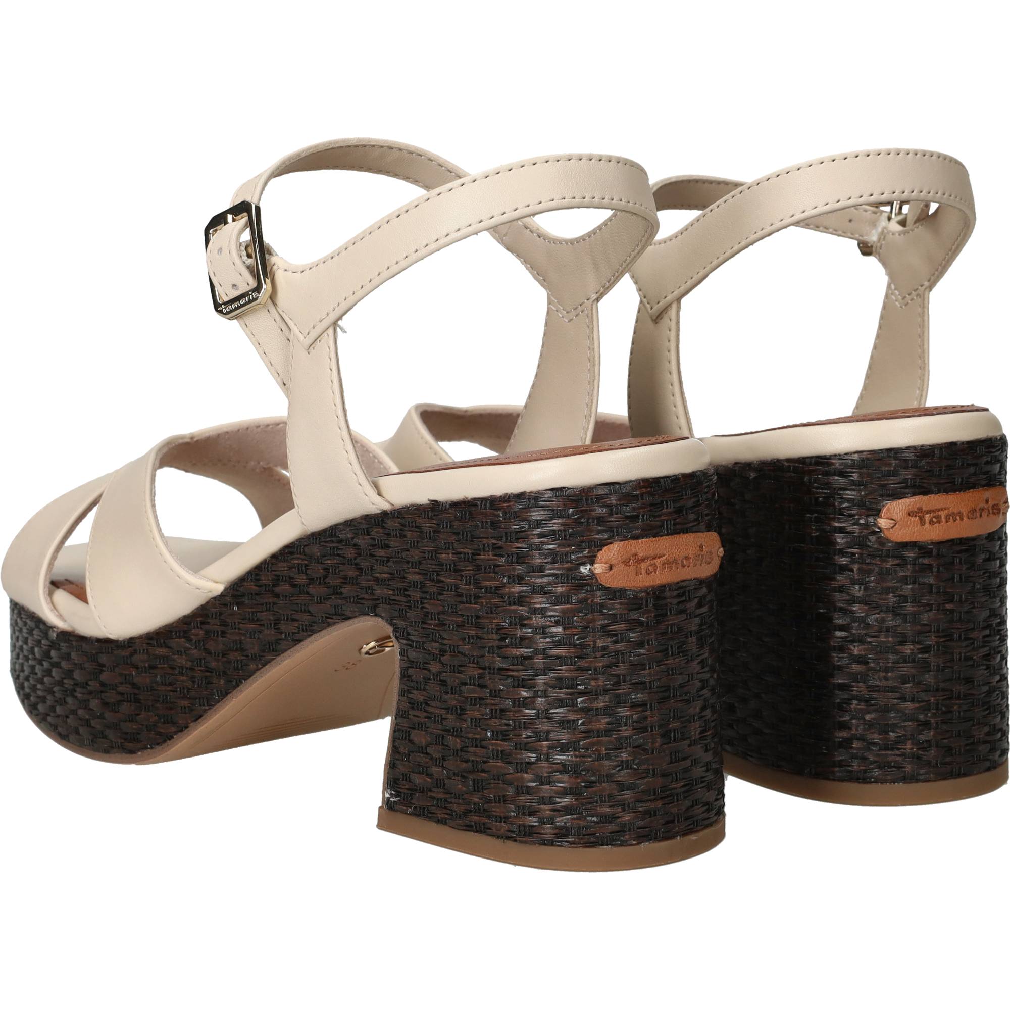 Tamaris Sandalettes Dames Beige, sandalet voor dames – foto 7