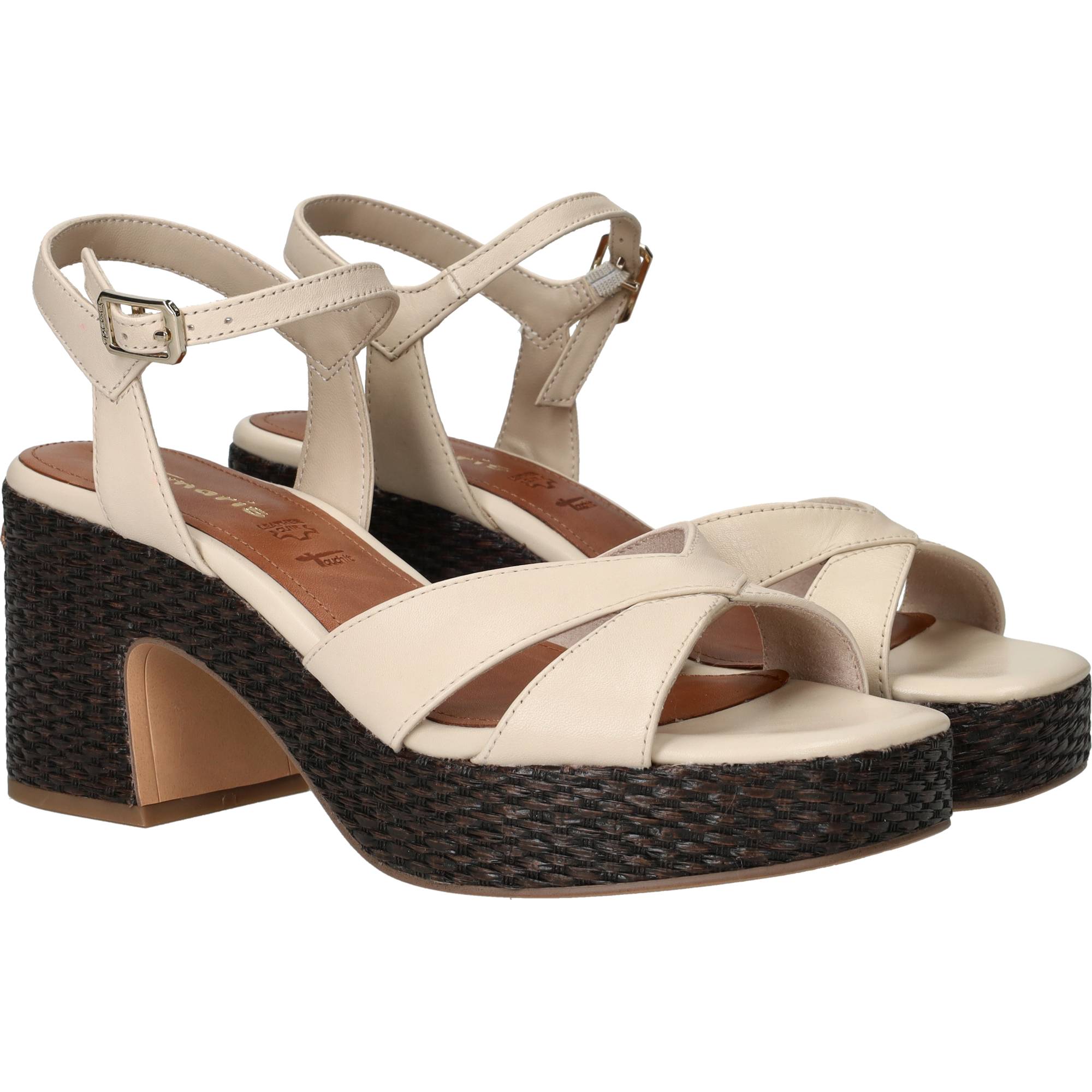Tamaris Sandalettes Dames Beige, sandalet voor dames – foto 6