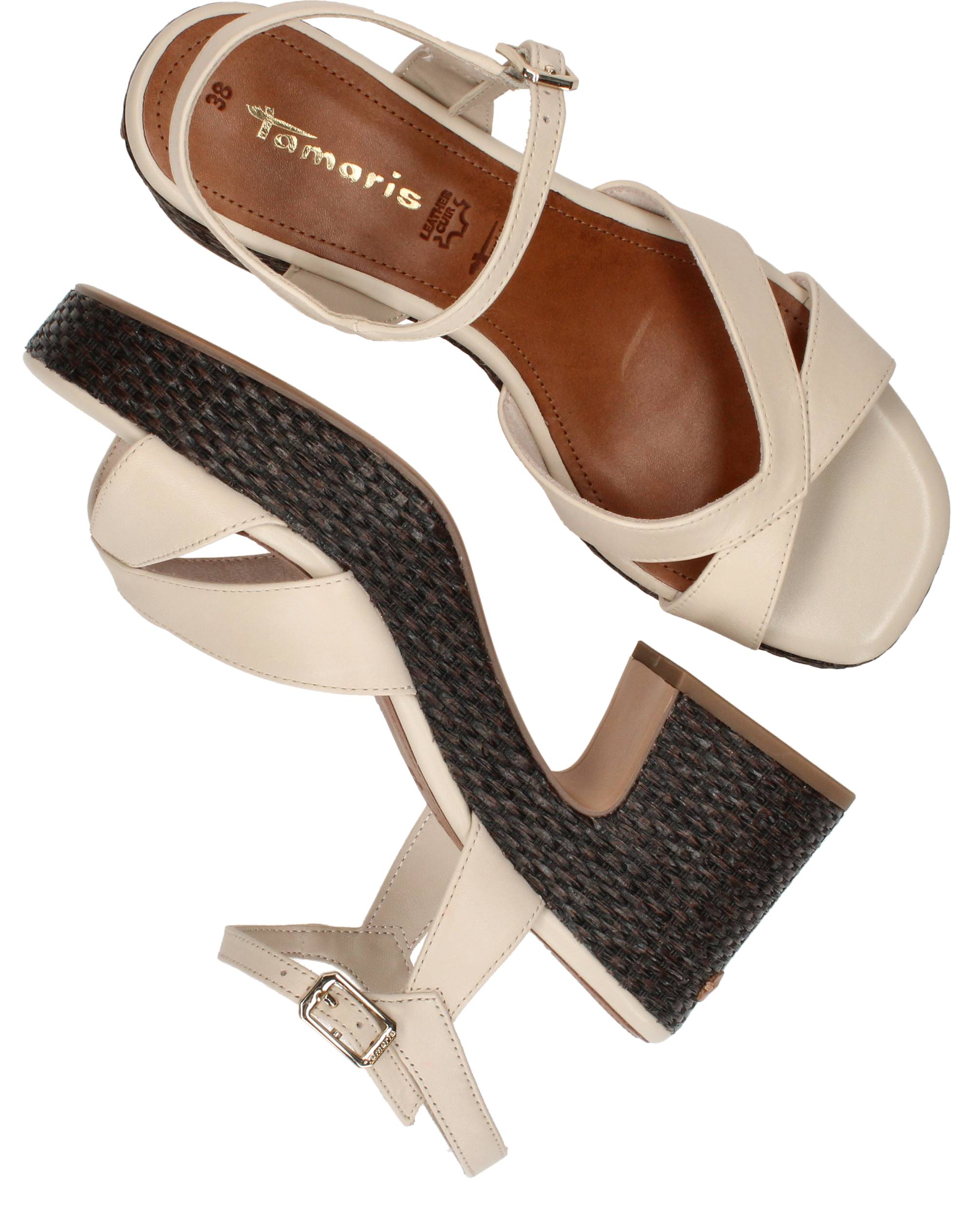Tamaris Sandalettes Dames Beige, sandalet voor dames – foto 8