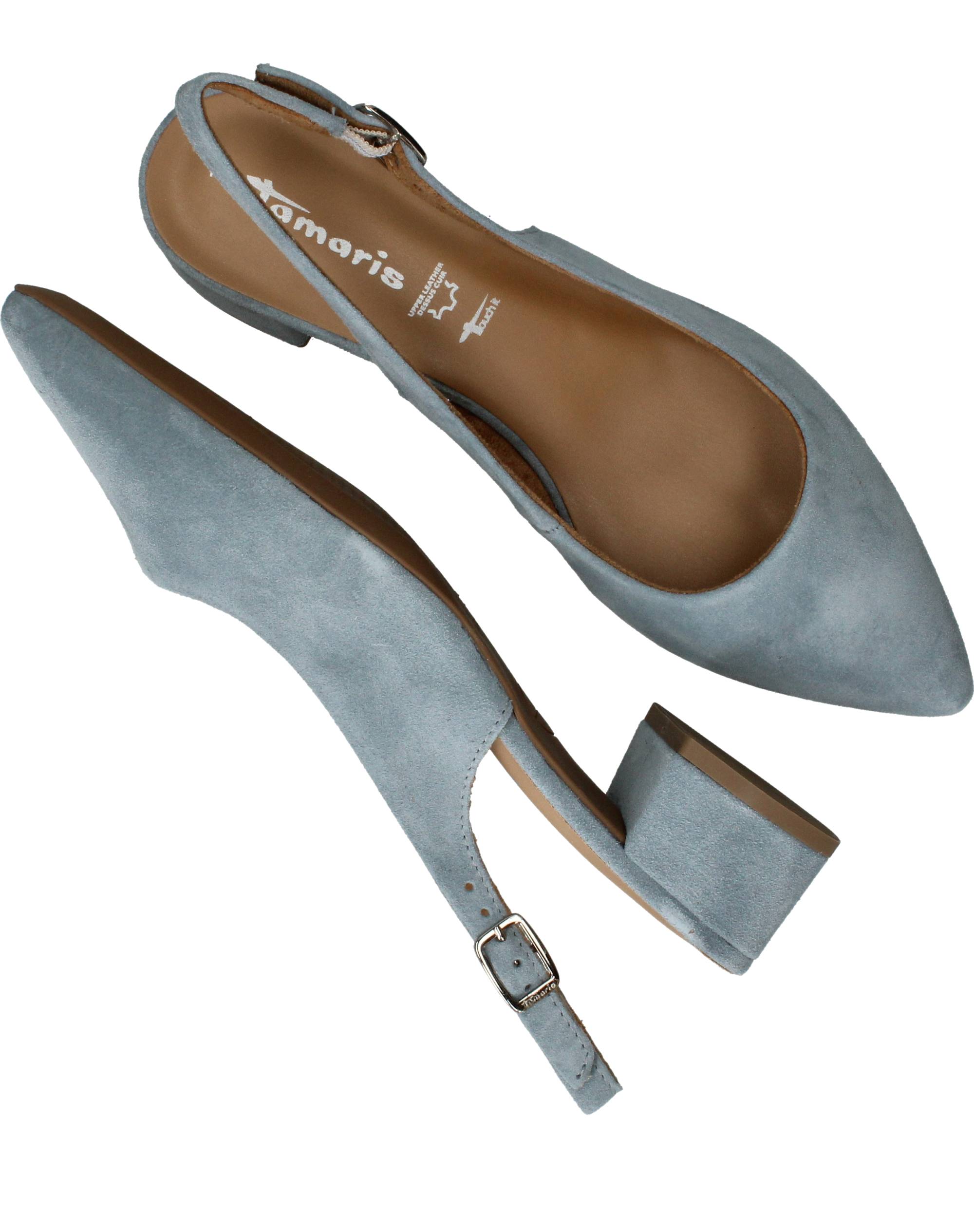 Tamaris Slingbacks Dames Blauw, slingback voor dames – foto 4