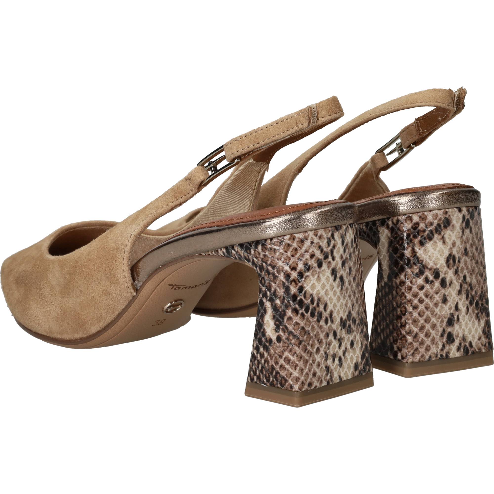 Tamaris Slingbacks Dames Beige, slingback voor dames – foto 7