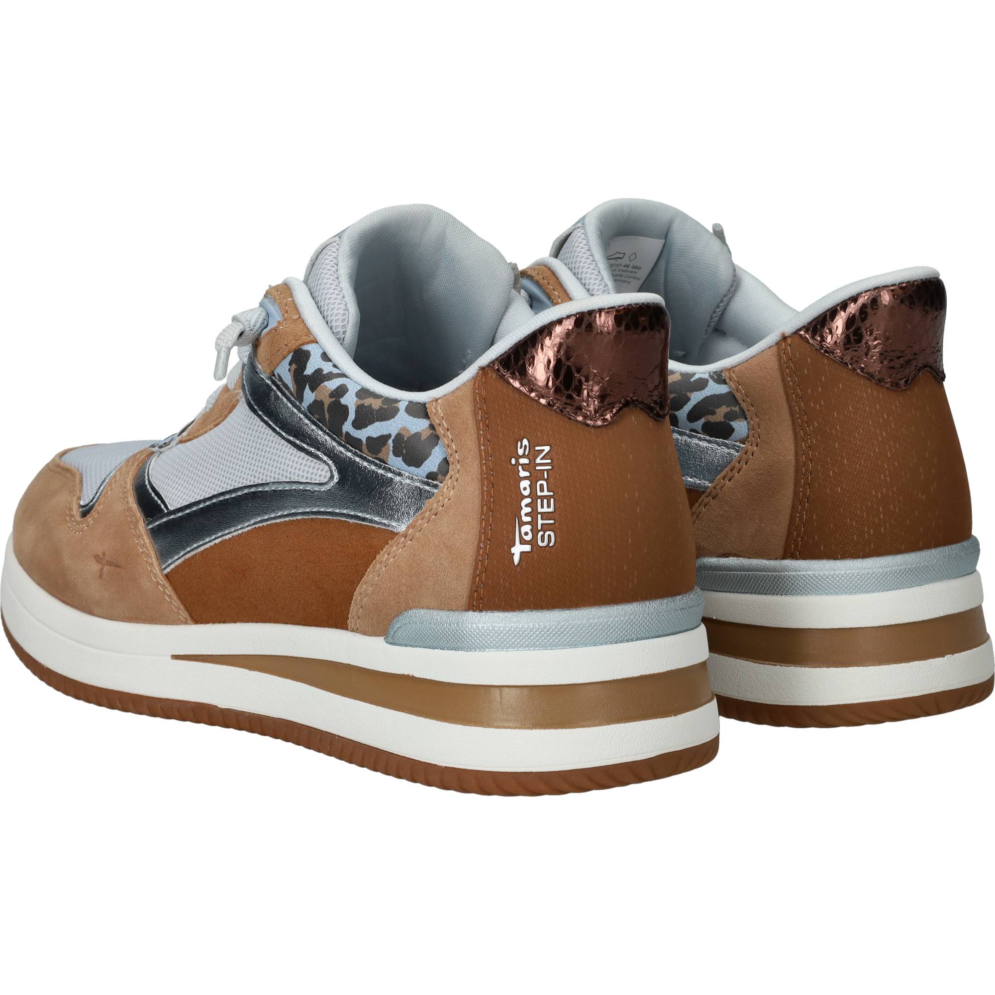 Tamaris Sneakers Dames Cognac, sneaker voor dames – foto 3